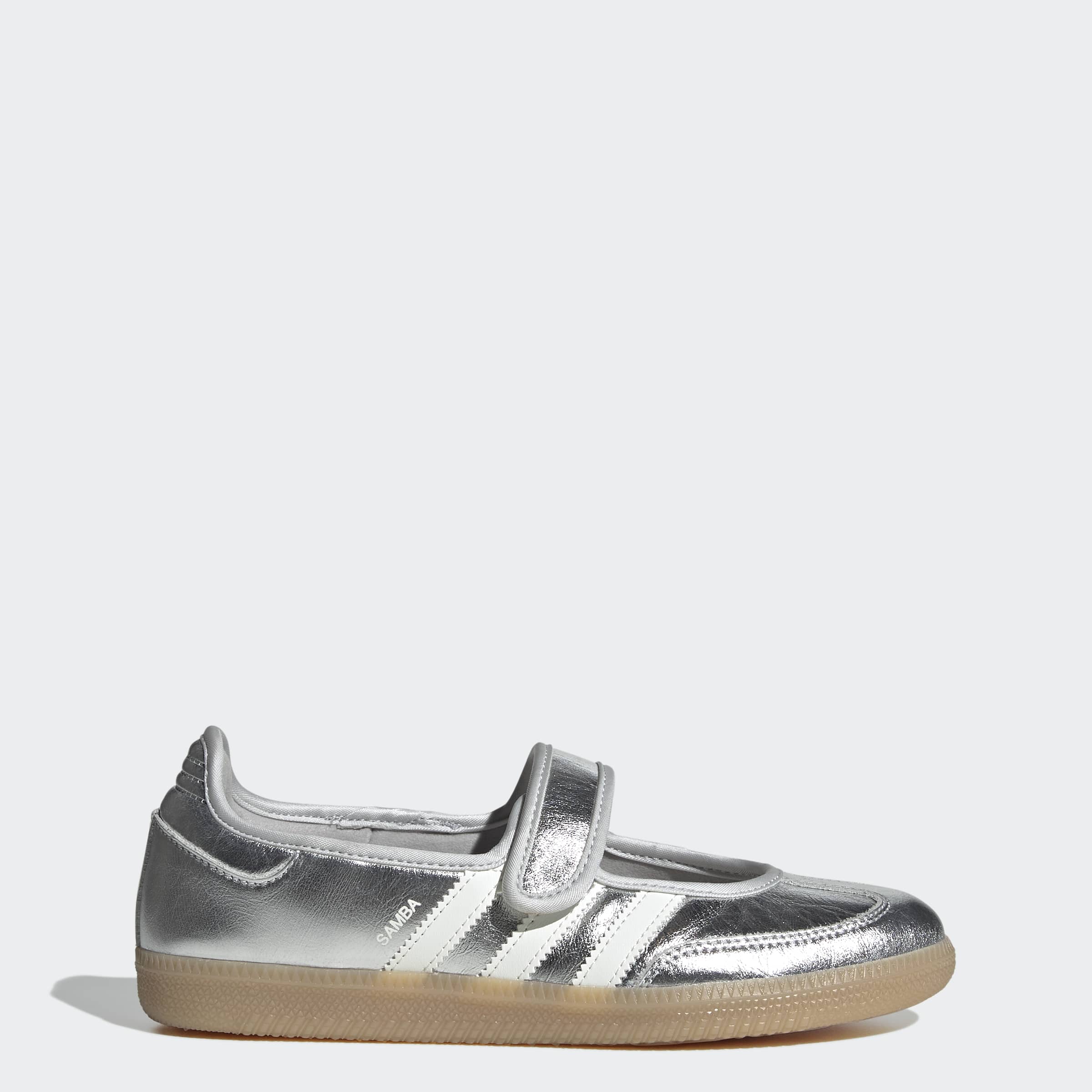 Women's adidas Originals Samba Jane Shoes Silver Metallic