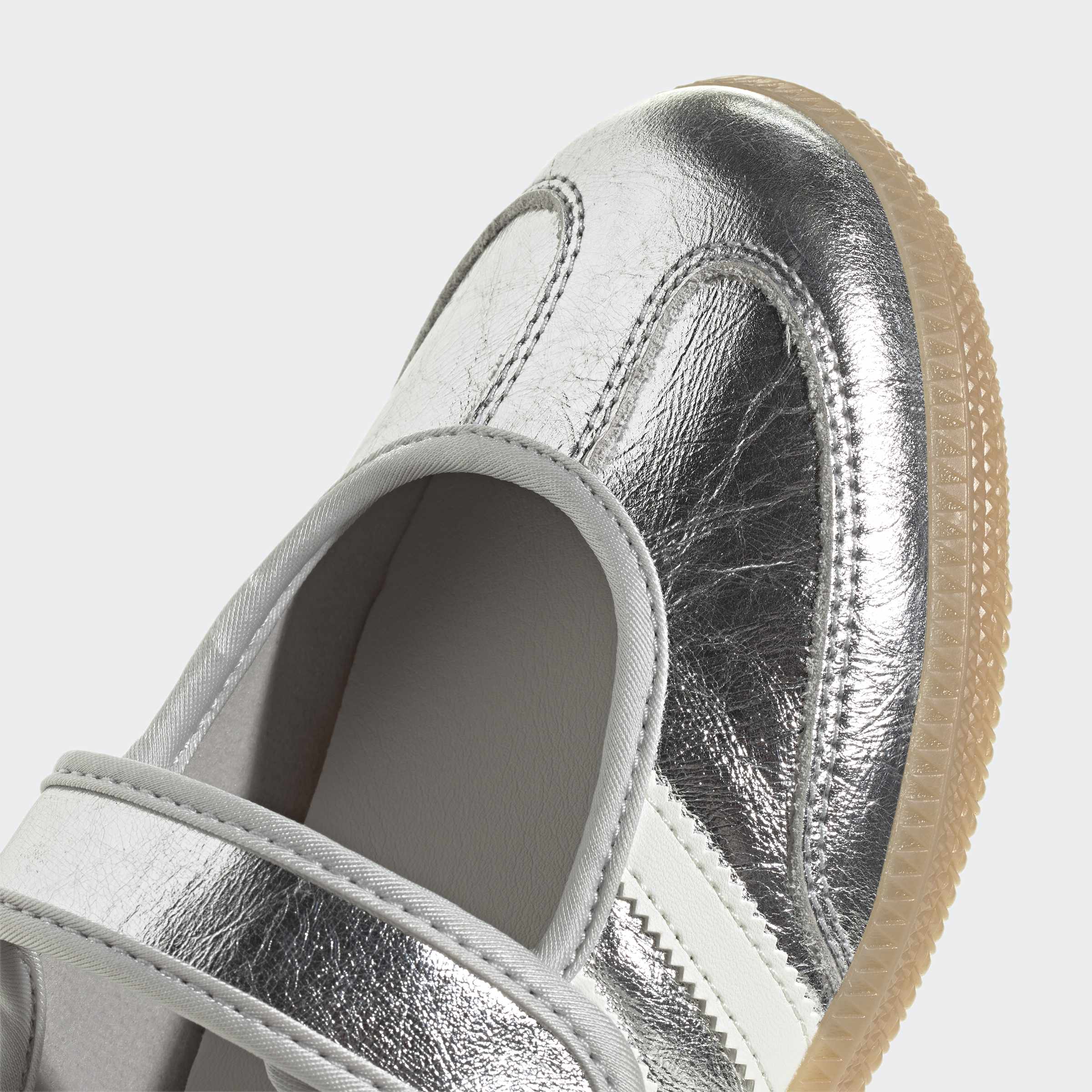 Women's adidas Originals Samba Jane Shoes Silver Metallic