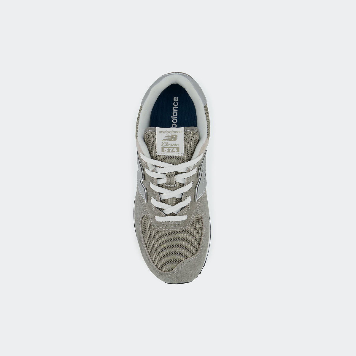 Big Kids New Balance 574 Core Shoes Grey with White