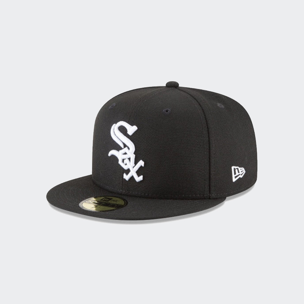 Kids New Era Chicago White Sox Black & White Basic 59FIFTY Fitted