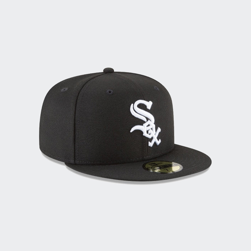 Kids New Era Chicago White Sox Black & White Basic 59FIFTY Fitted