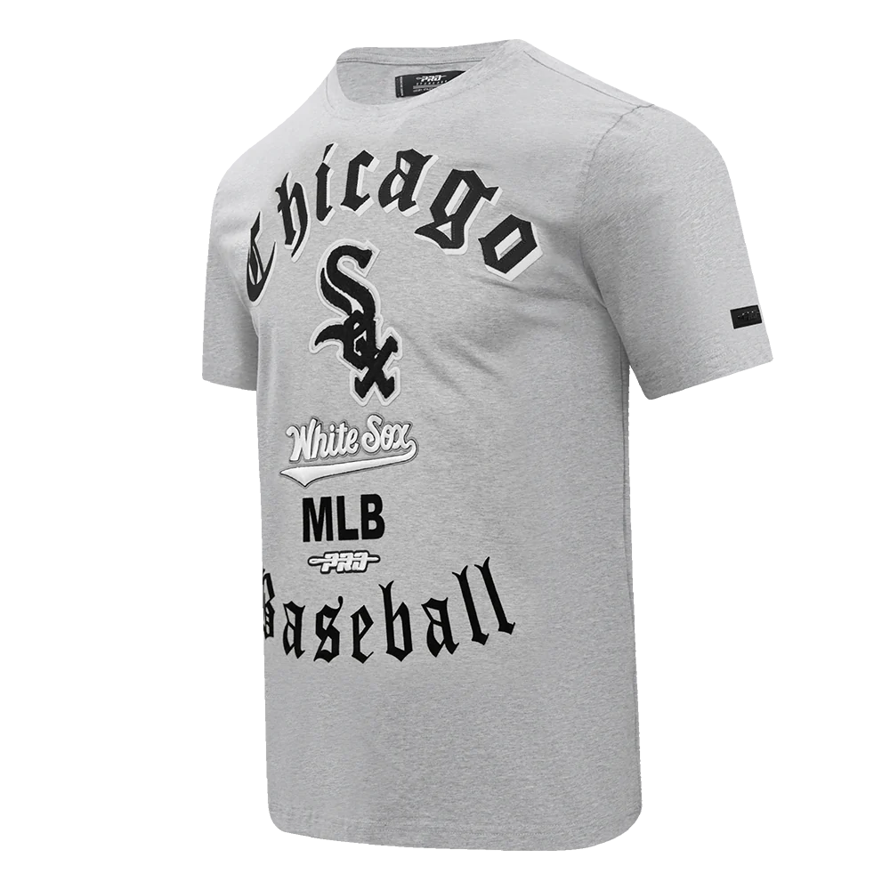 Men's Pro Standard Chicago White Sox Old English Tee Heather Grey
