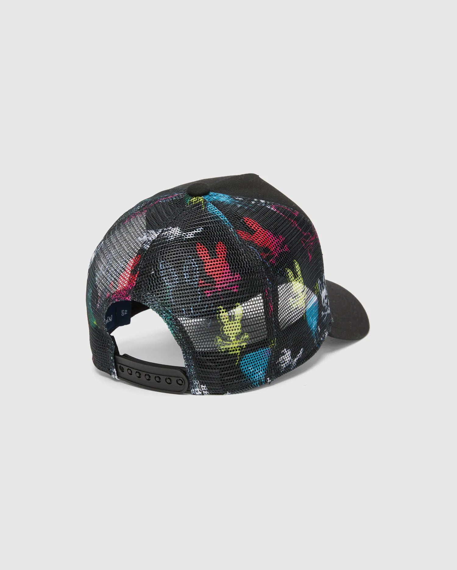 Men's Psycho Bunny Quintin Trucker Cap Black