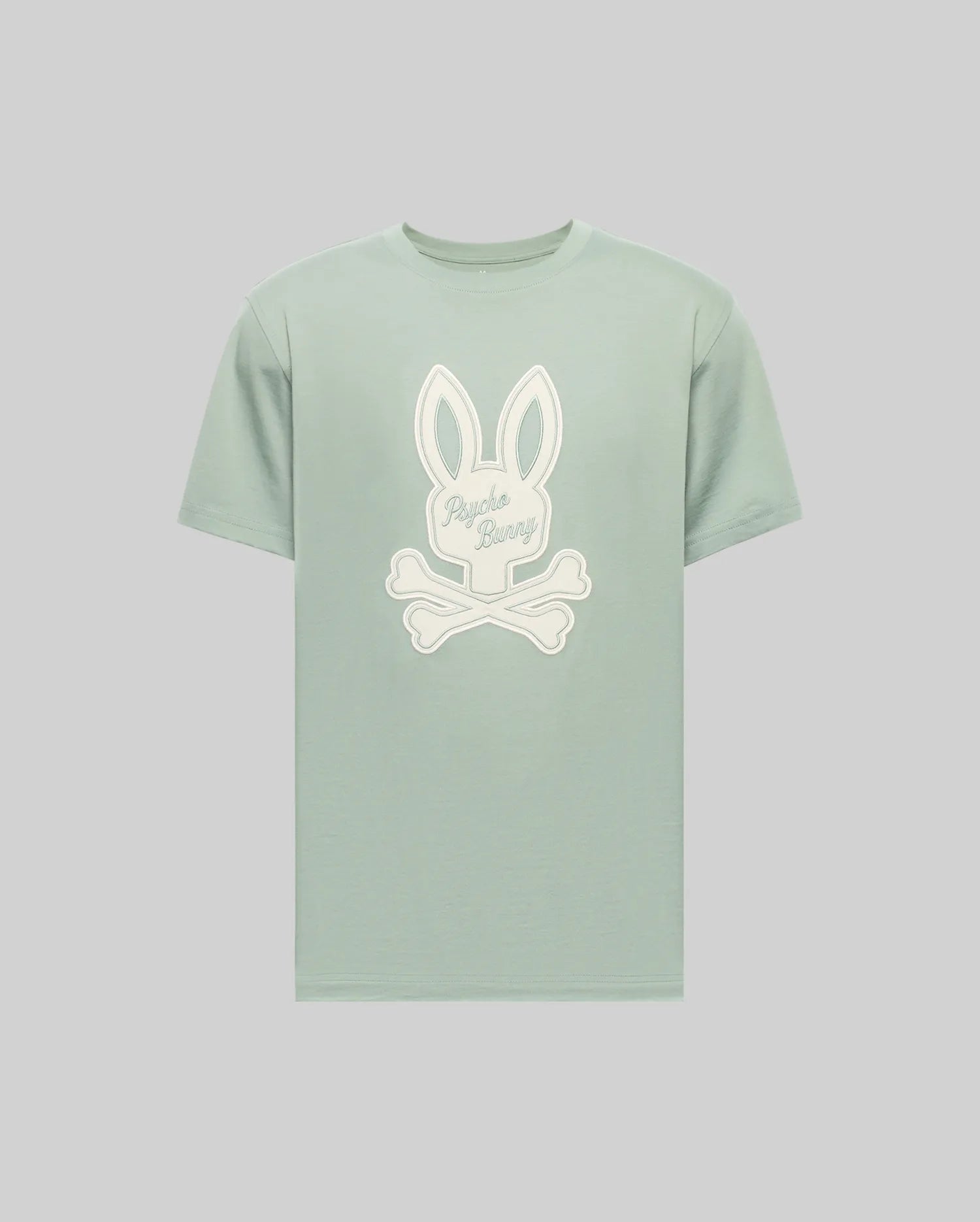 Men's Psycho Bunny Derek Center Graphic Tee Iceberg Green