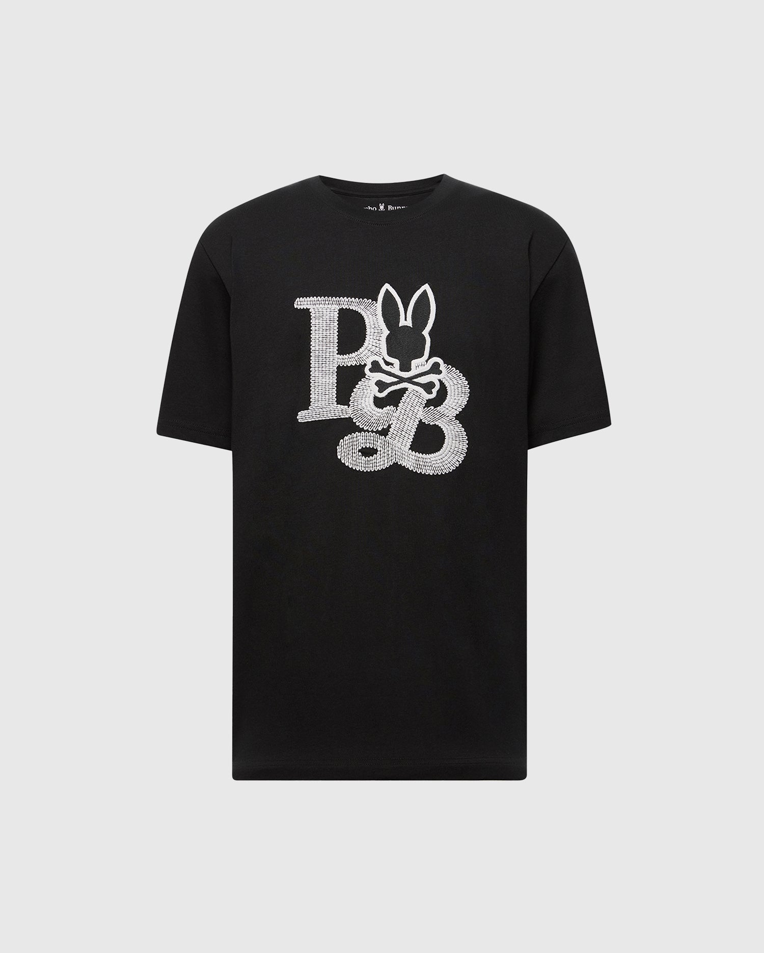 Men's Psycho Bunny Rowen Caine Embroidered Tee Black