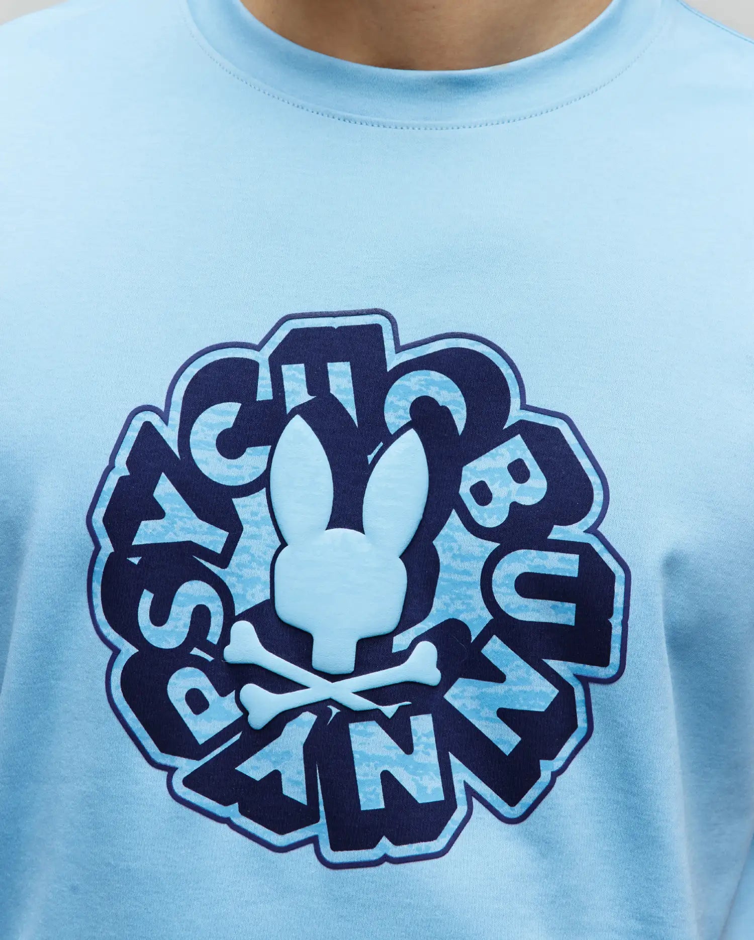 Men's Psycho Bunny Toby Graphic Tee Glacier Lake