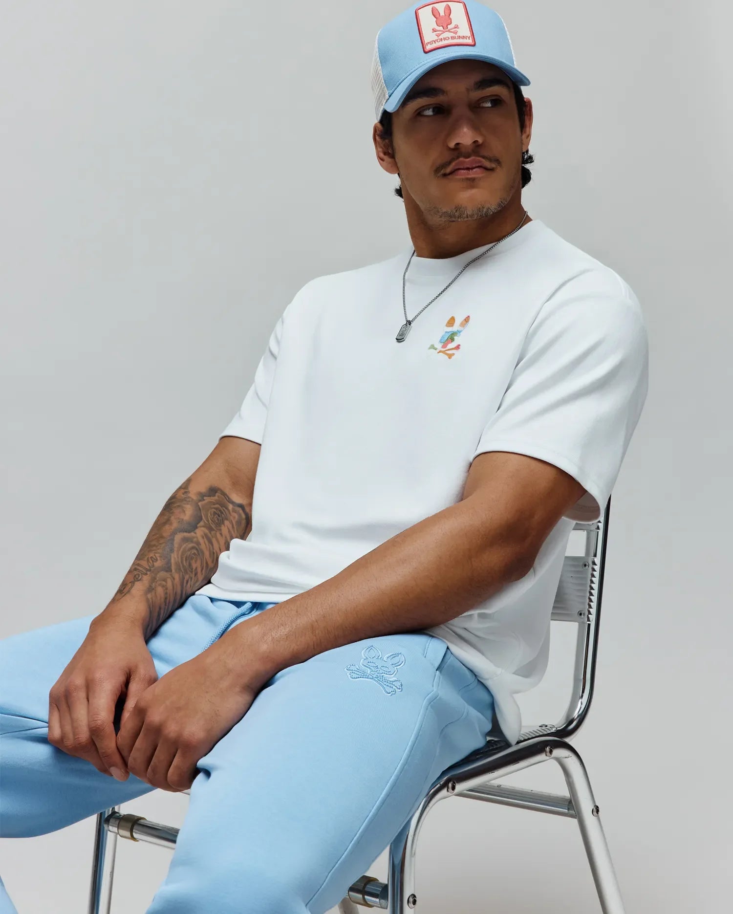 Men's Psycho Bunny Ara Oversized Tee White