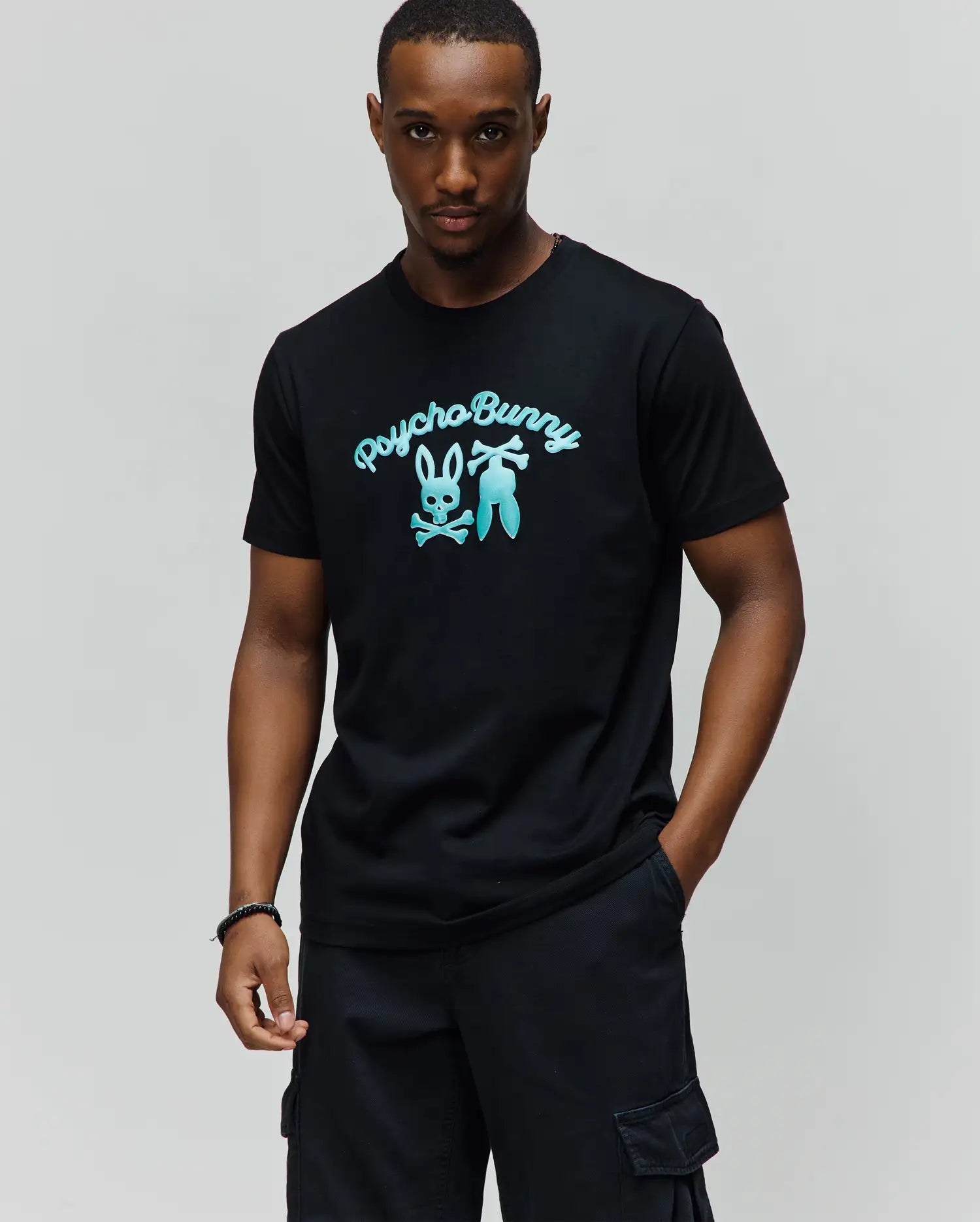 Men's Psycho Bunny Aram Graphic Tee Black