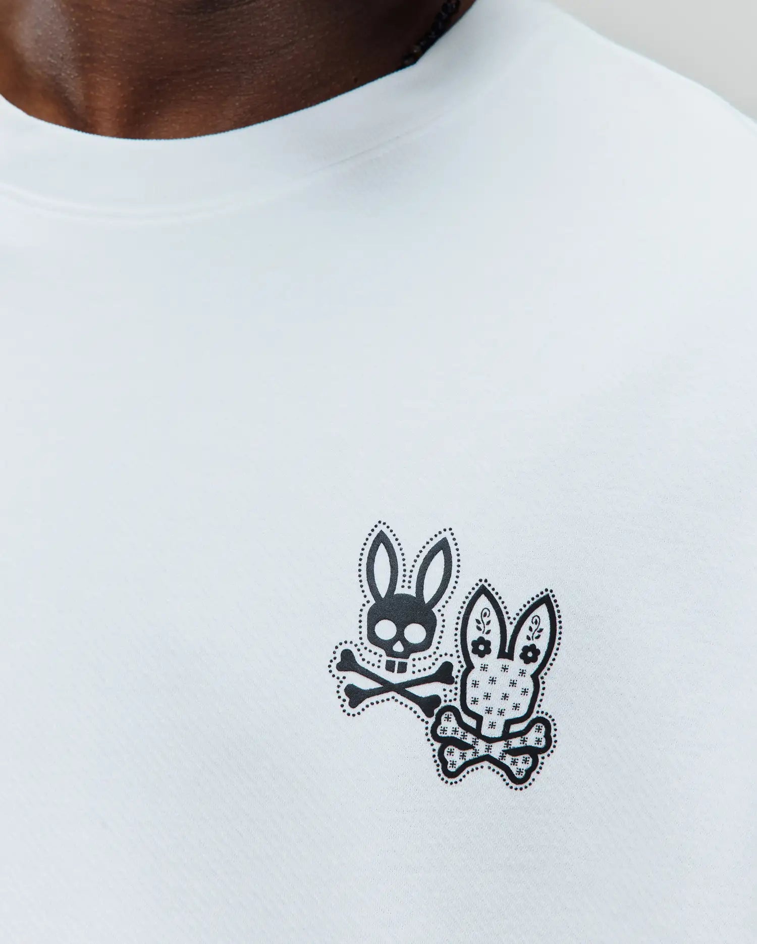 Men's Psycho Bunny Luke Back Graphic Tee White
