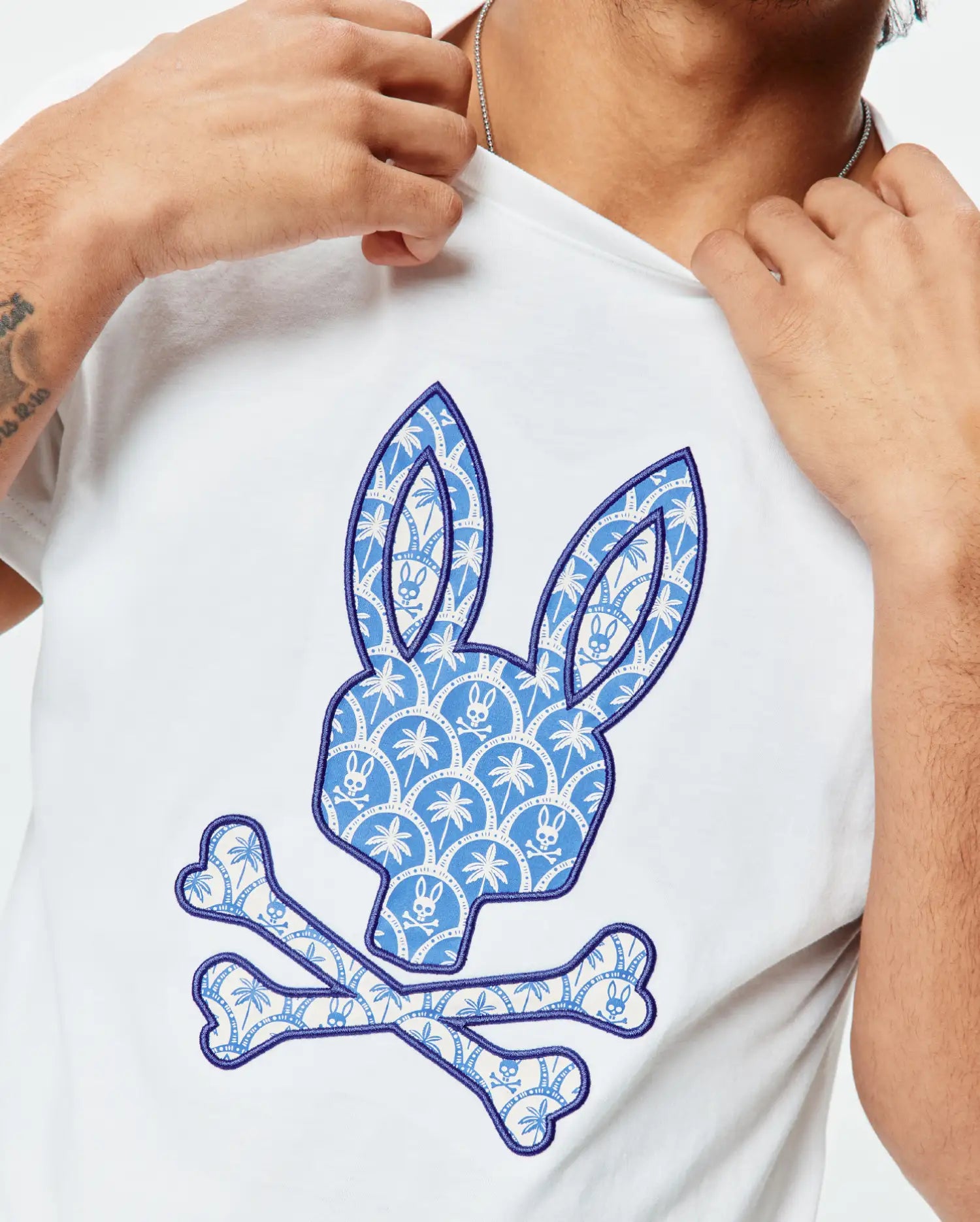 Men's Psycho Bunny Brad Graphic Tee White