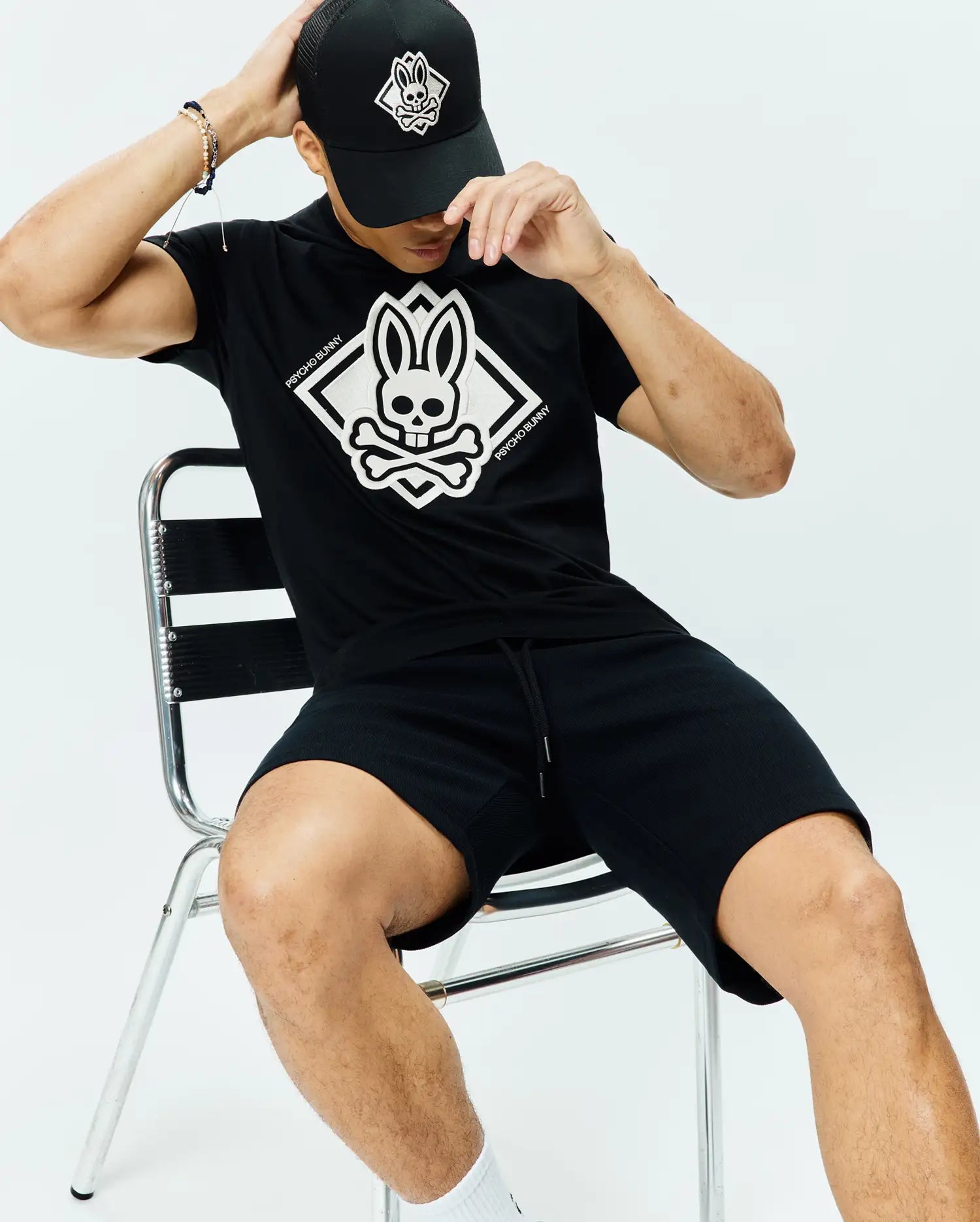 Men's Psycho Bunny Tobias Graphic Tee Black
