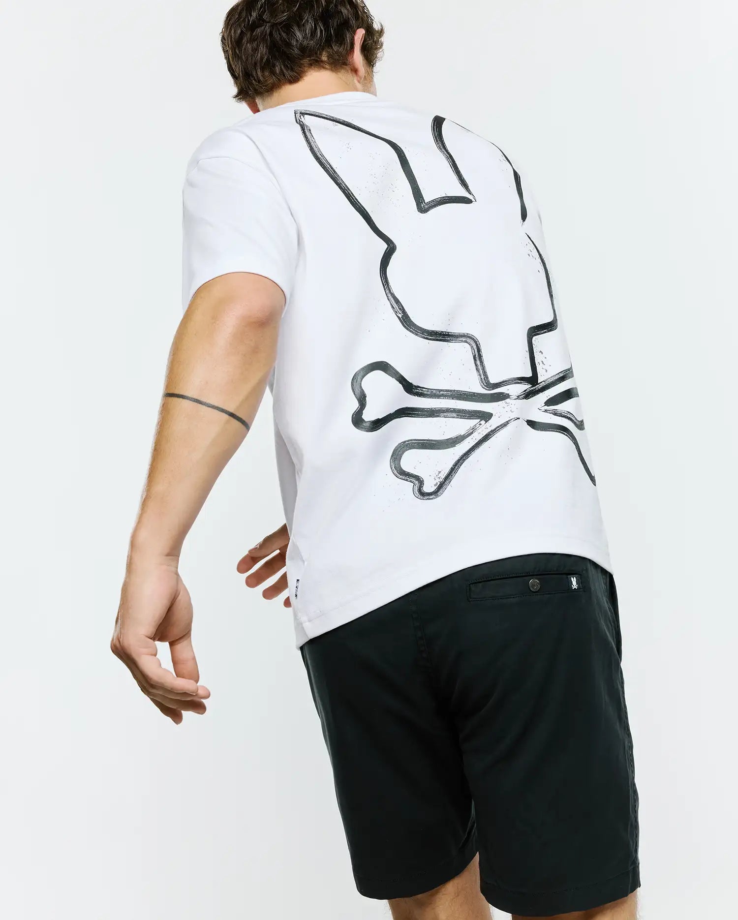 Men's Psycho Bunny Duncan Oversized Tee White