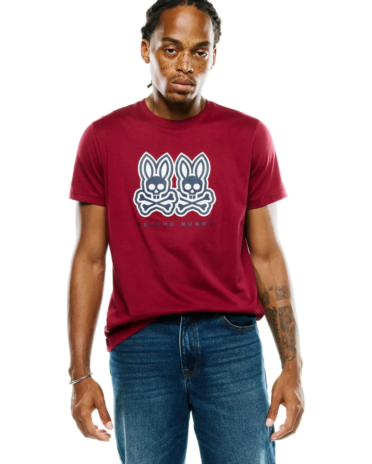 Men's Psycho Bunny Ledger Graphic Tee Rumba Red