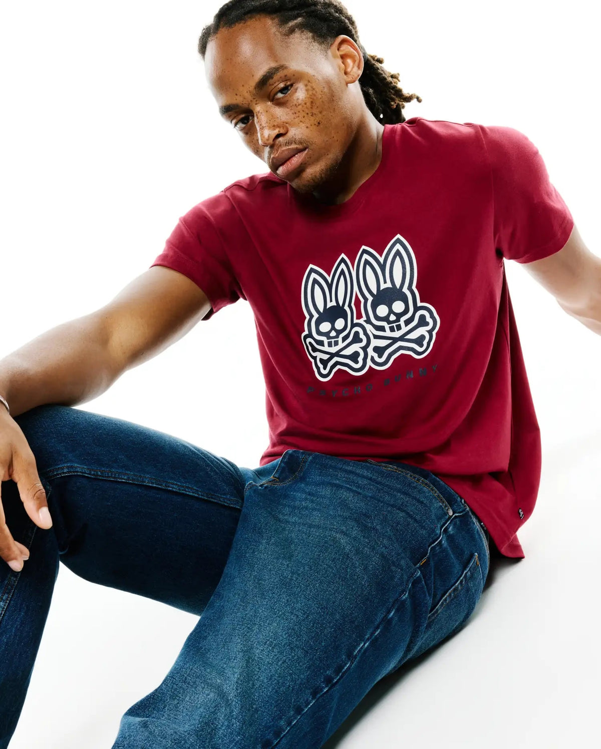 Men's Psycho Bunny Ledger Graphic Tee Rumba Red