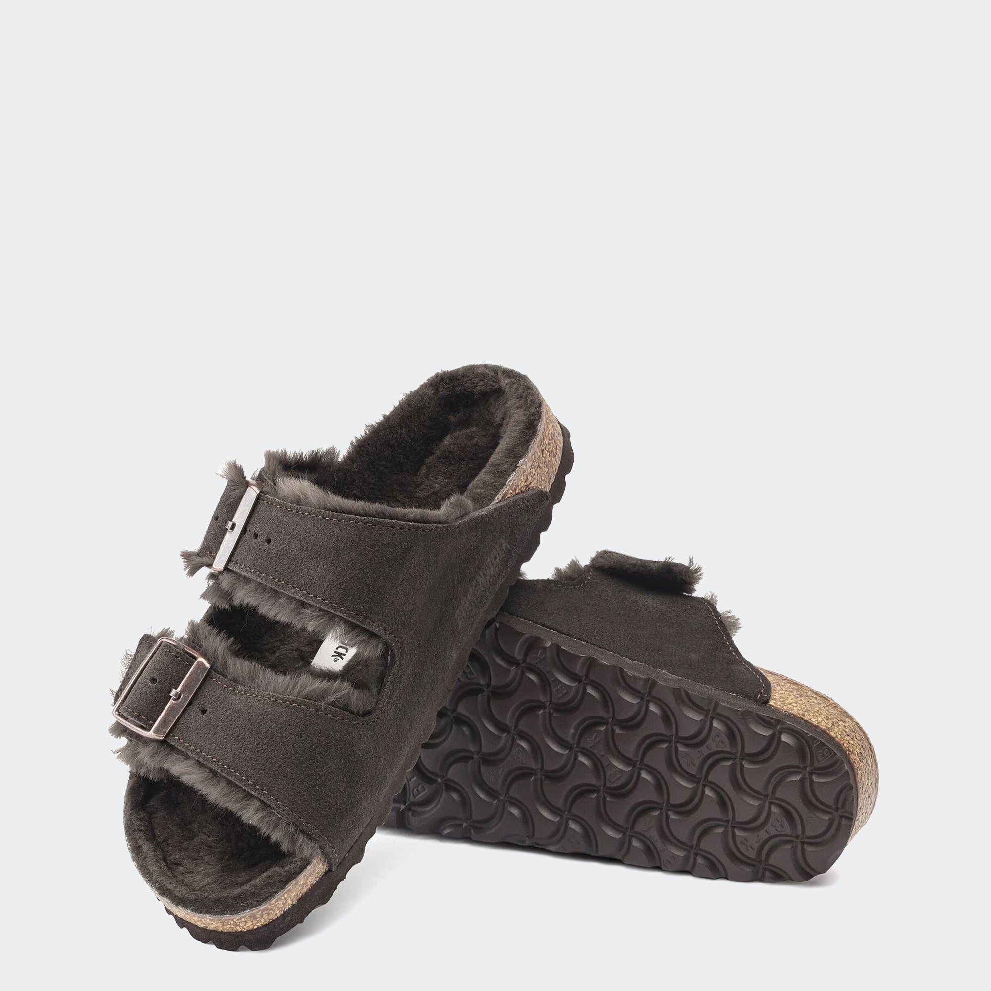 Men's BIRKENSTOCK Arizona Shearling Suede Leather Mocha