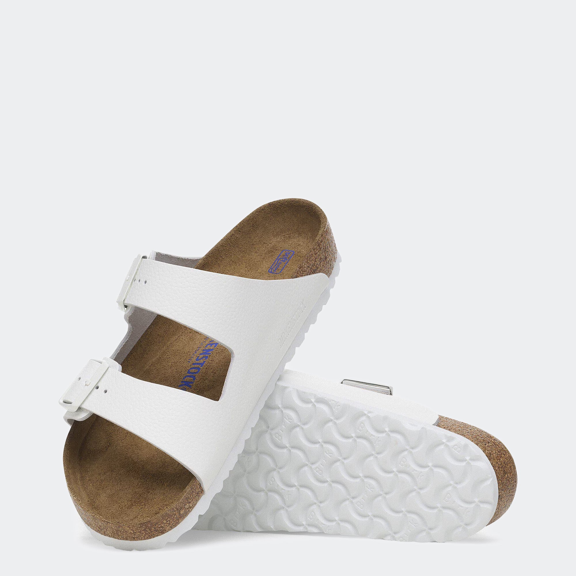 Men's BIRKENSTOCK Arizona Soft Footbed Leather White