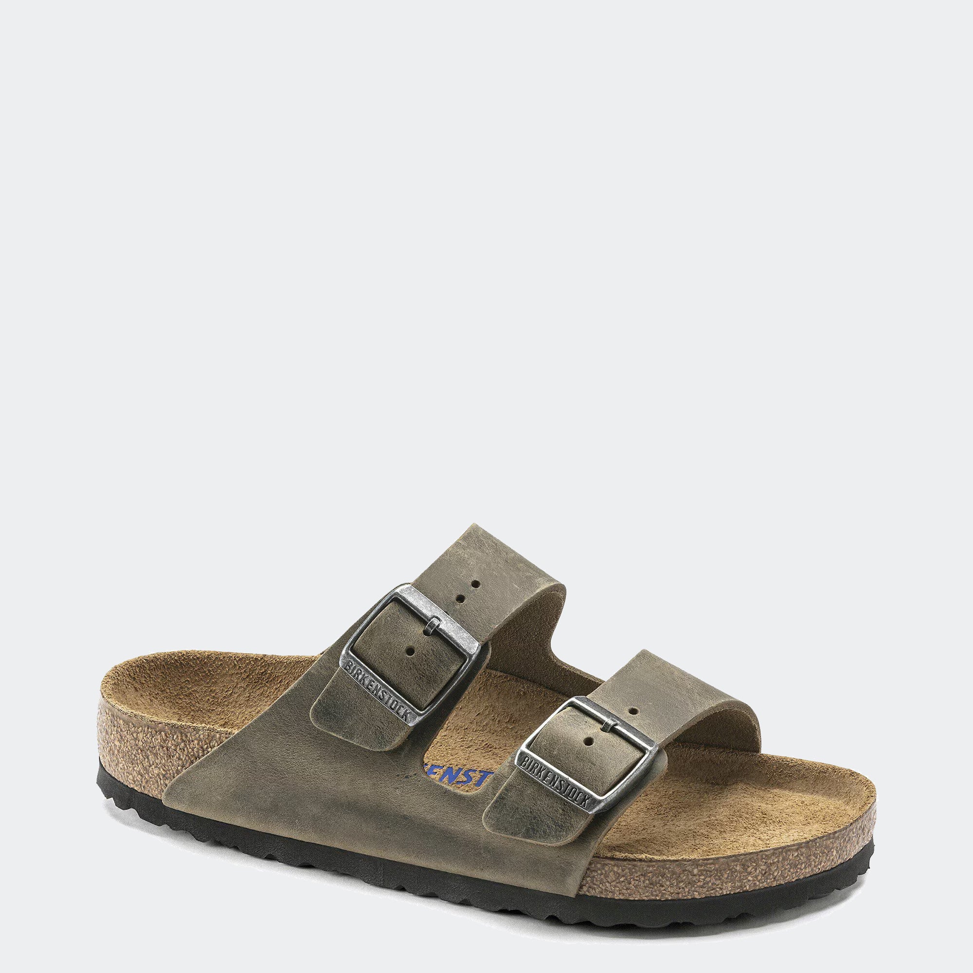 Men's BIRKENSTOCK Arizona Soft Footbed Oiled Leather Faded Khaki