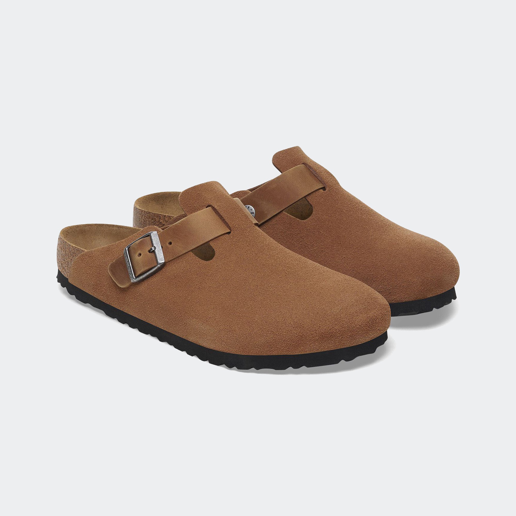 Men's BIRKENSTOCK Boston Mixed Leather Cognac