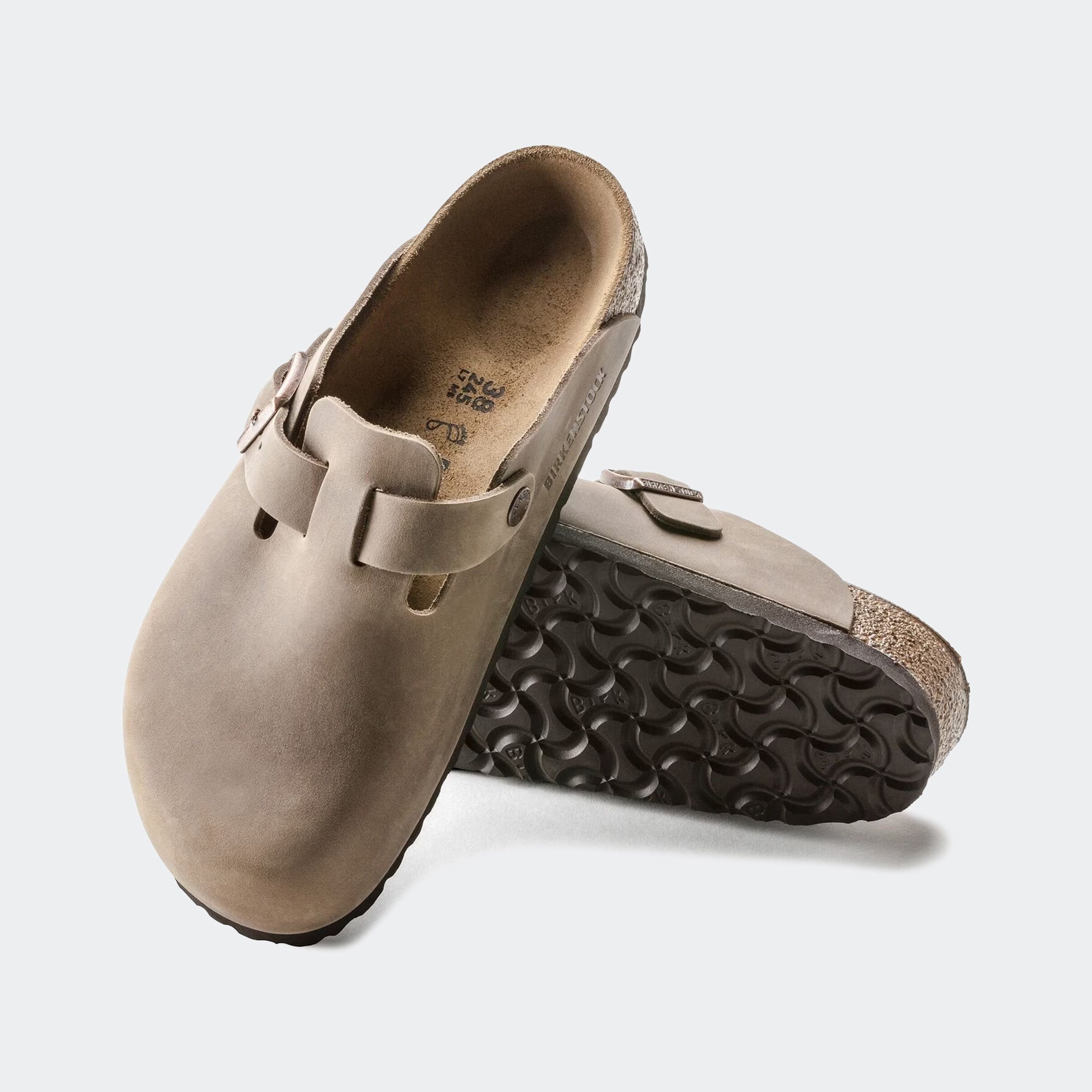 Men's BIRKENSTOCK Boston Oiled Leather Tobacco Brown