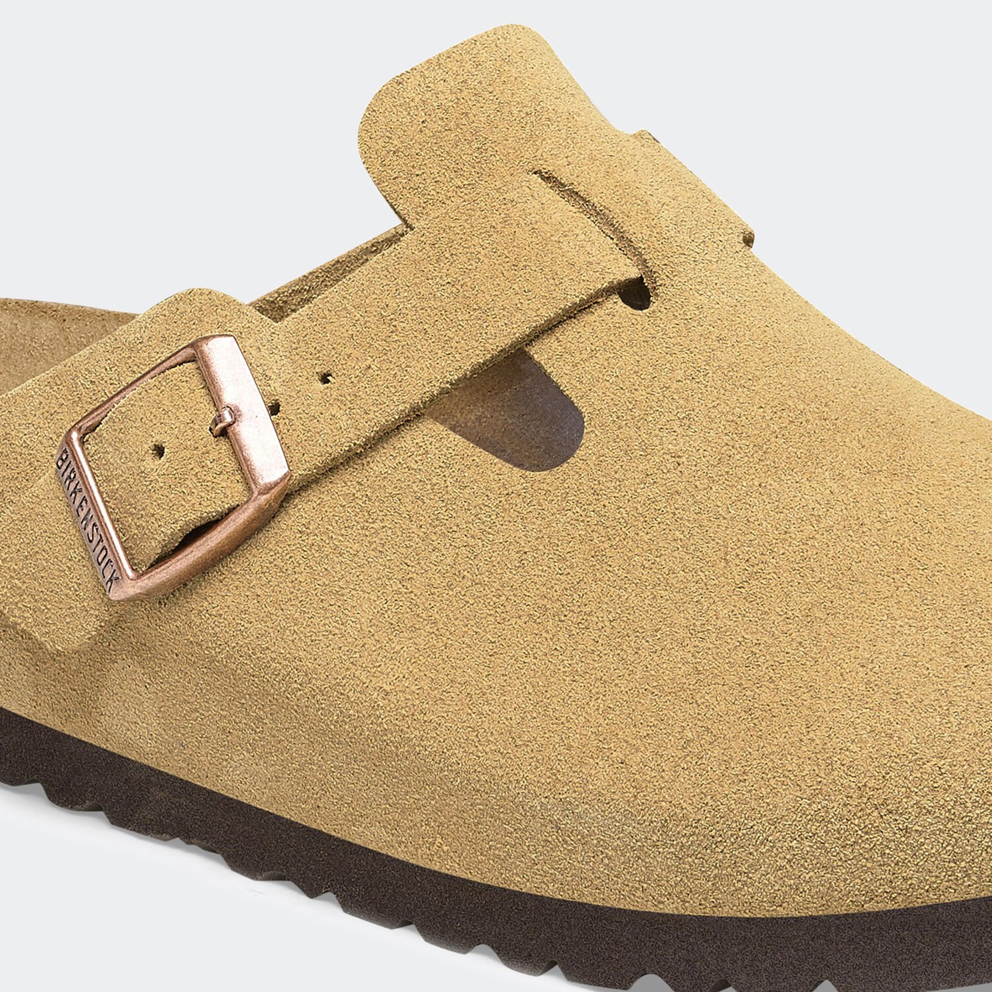 Men's BIRKENSTOCK Boston Suede Leather Latte Cream
