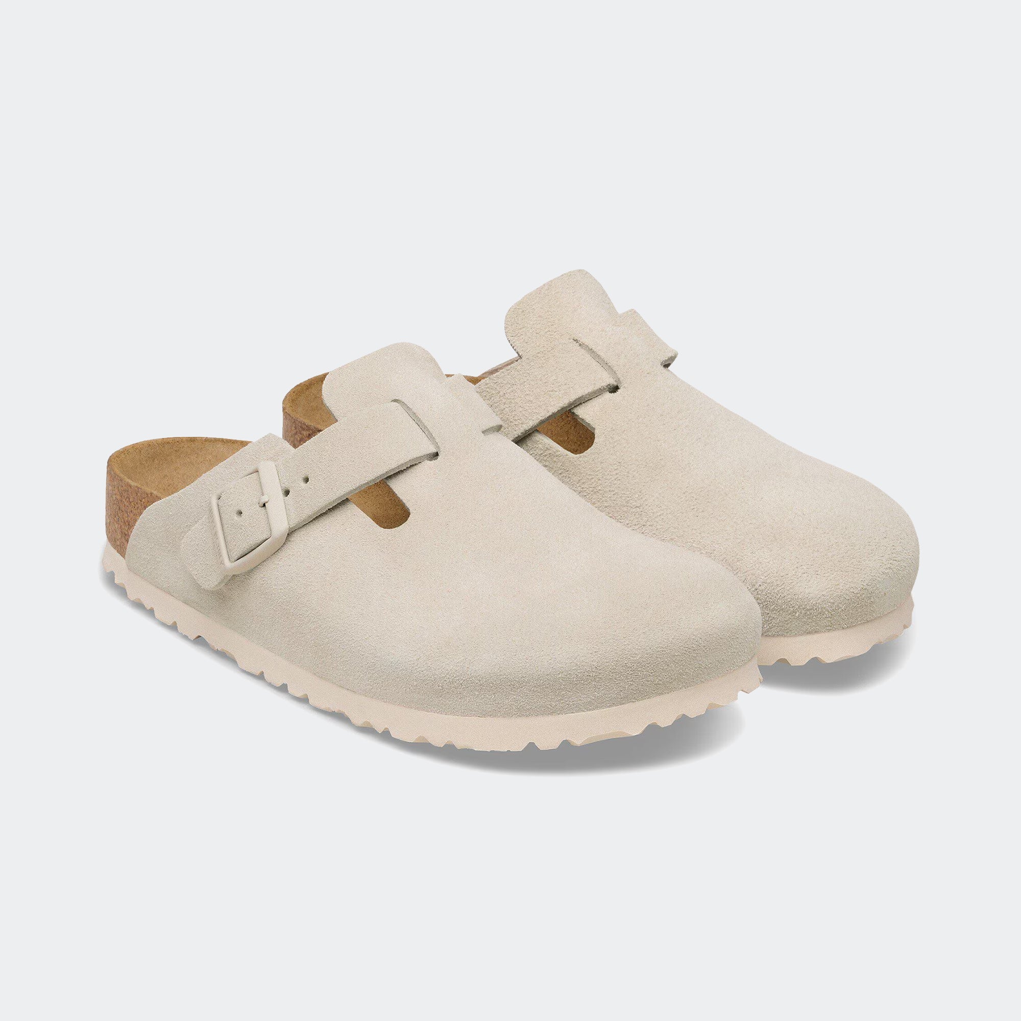Men's BIRKENSTOCK Boston Suede Leather Oyster