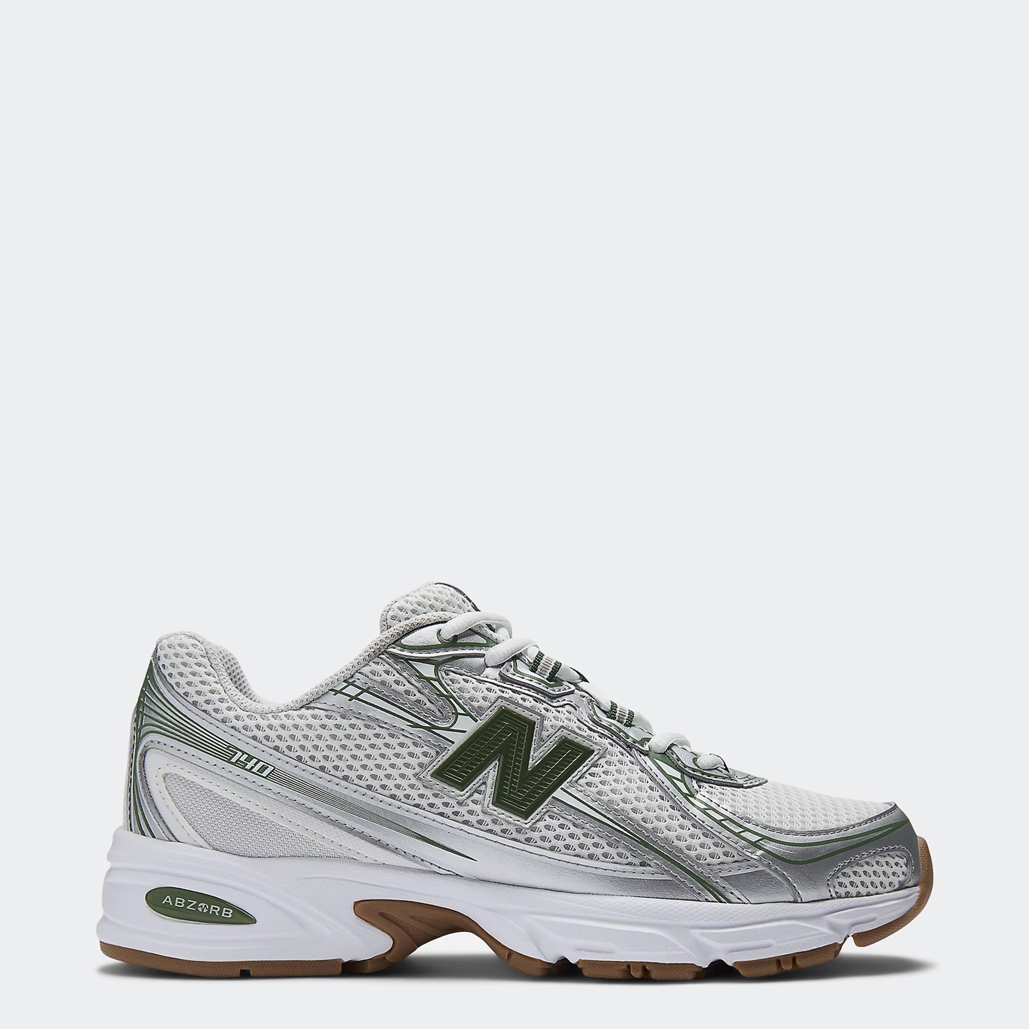 Men's New Balance 740 Shoes Grey Matter / Dark Alpine Green / Reflection
