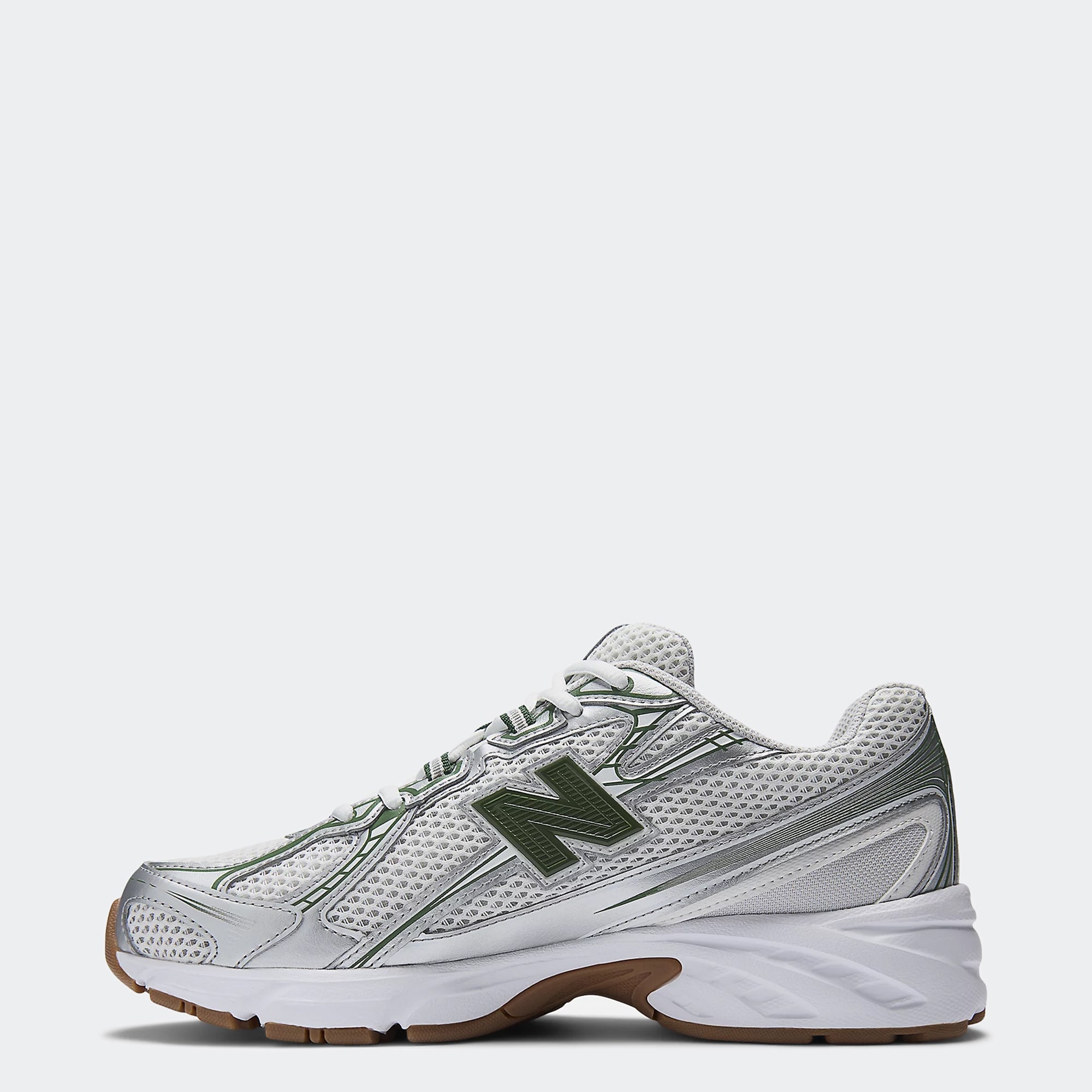 Men's New Balance 740 Shoes Grey Matter / Dark Alpine Green / Reflection