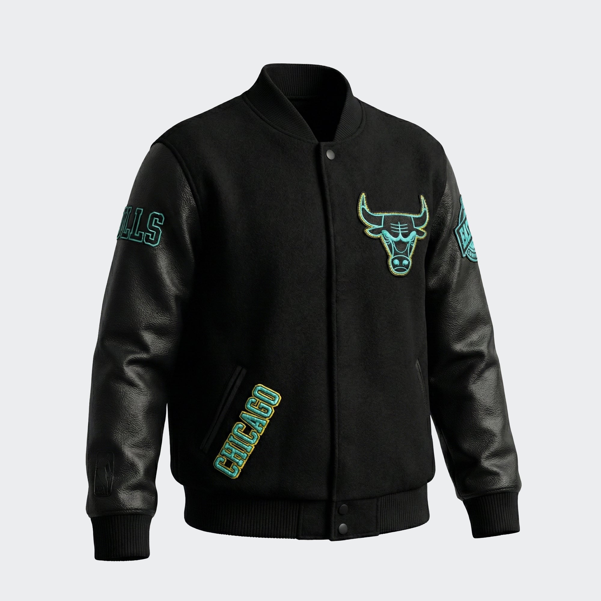 Men’s Pro Standard Chicago Bulls Varsity Jacket Black