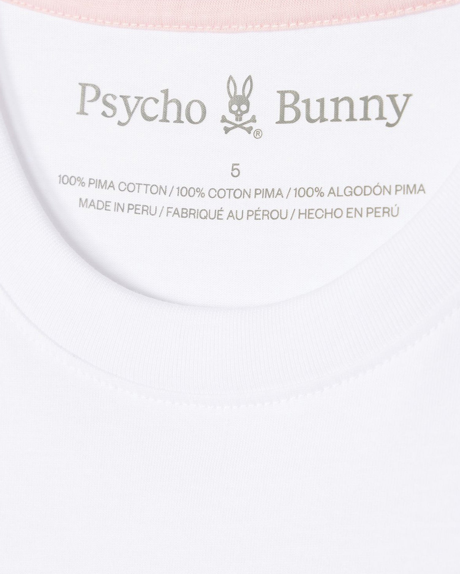 Men's Psycho Bunny Leonard Graphic Tee White