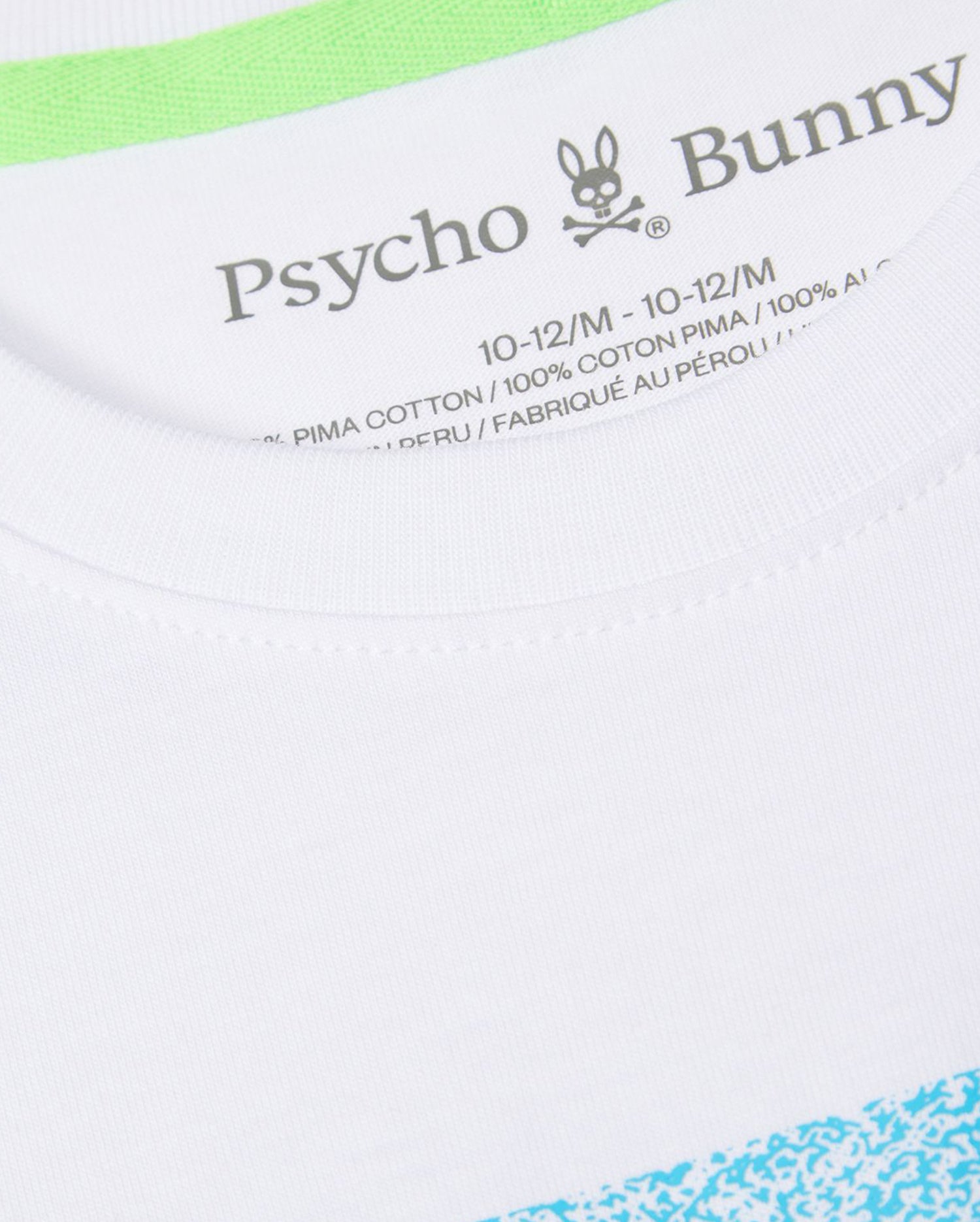 Men's Psycho Bunny Livingston Graphic Tee White