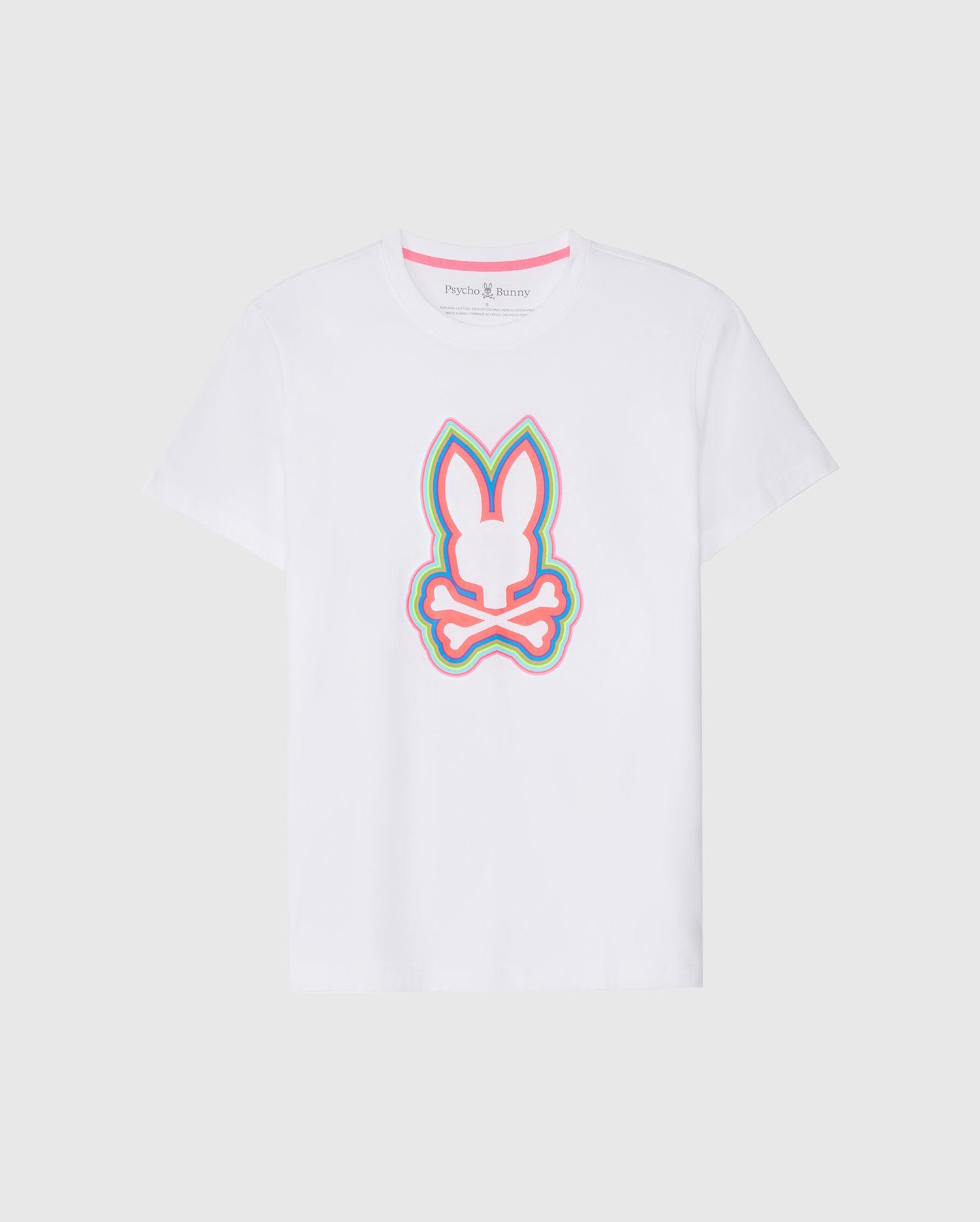 Men's Psycho Bunny Maybrook Graphic Tee White