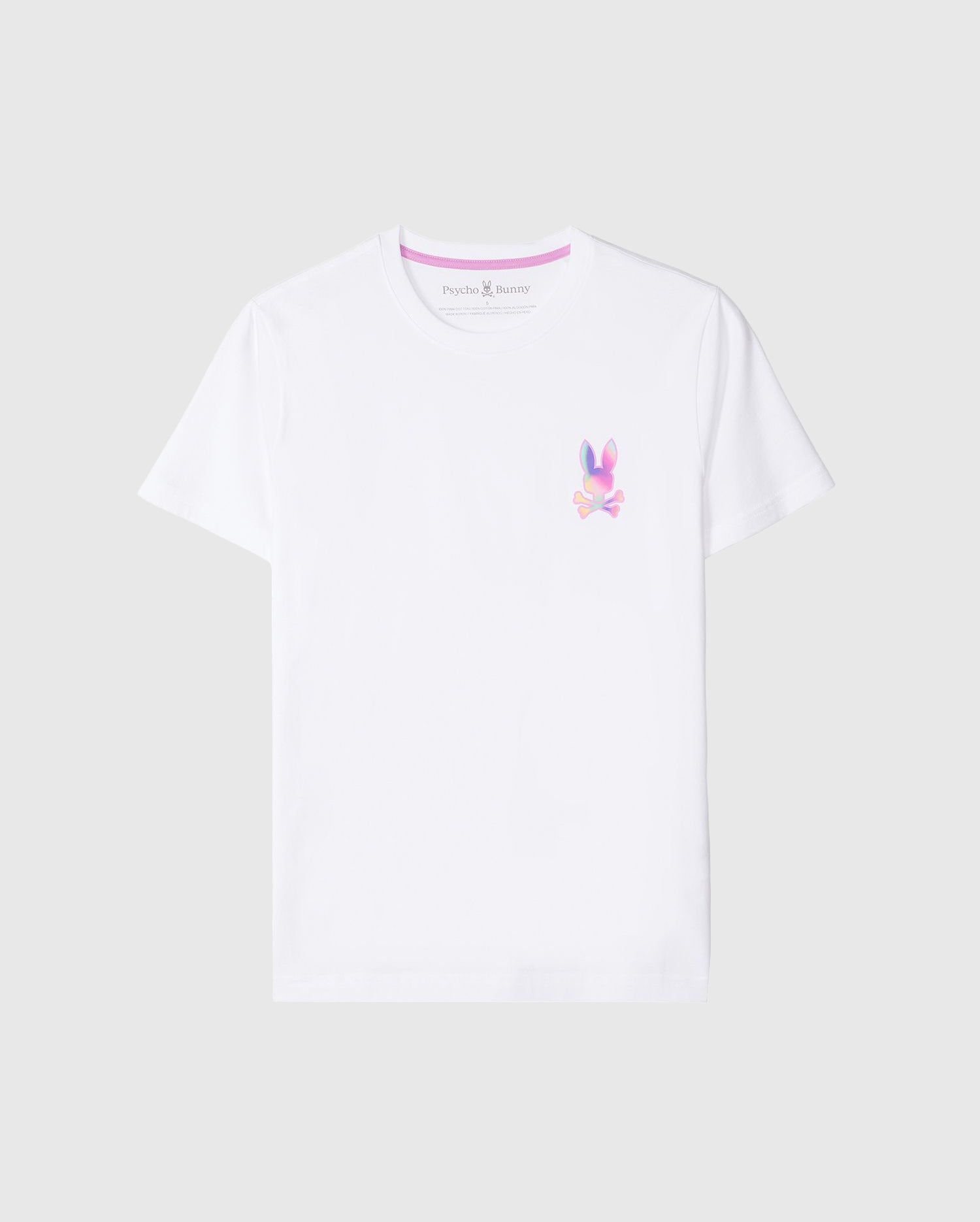 Men's Psycho Bunny Tyler Back Graphic Tee White
