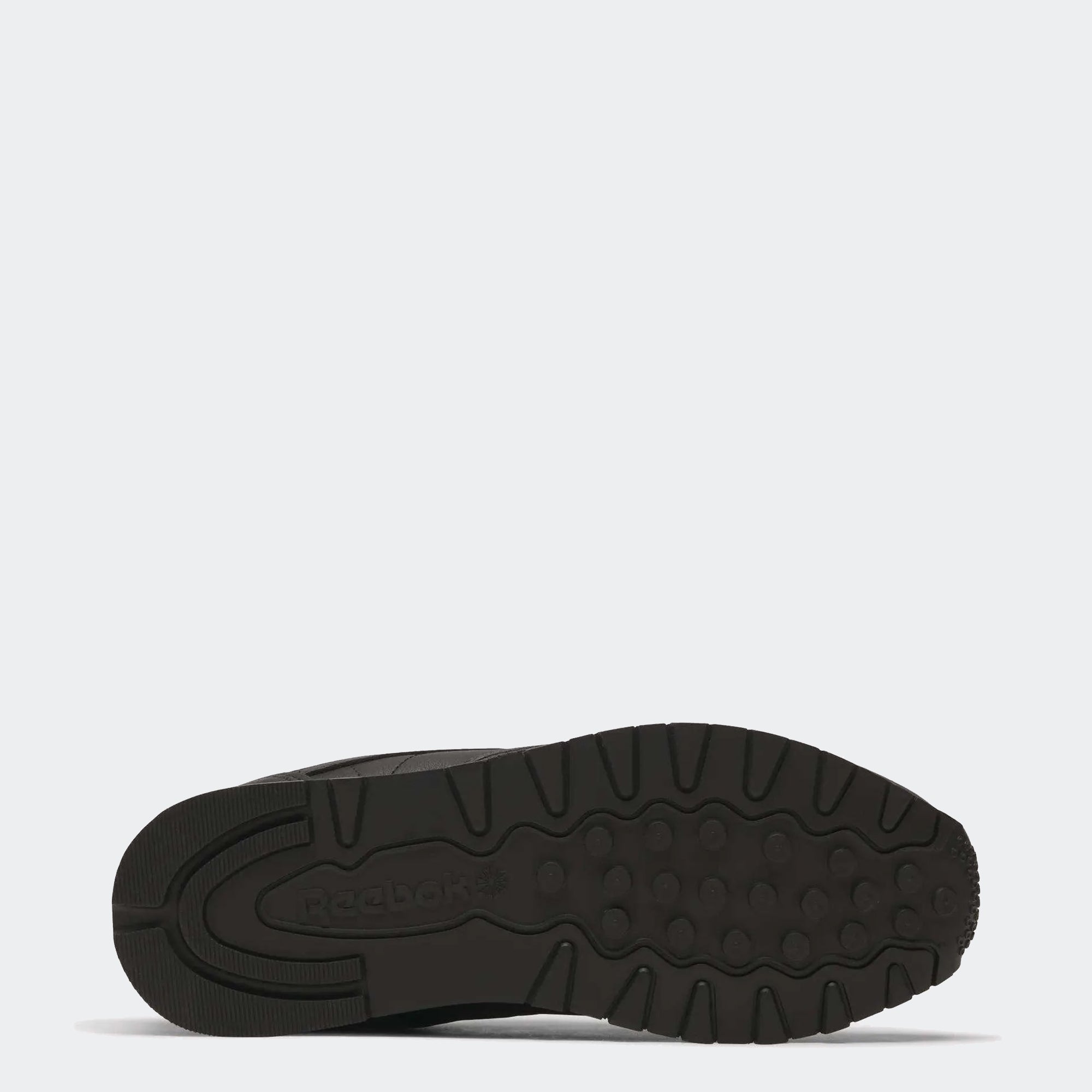 Men's Reebok Classic Leather Shoes Black / Pure Grey 5