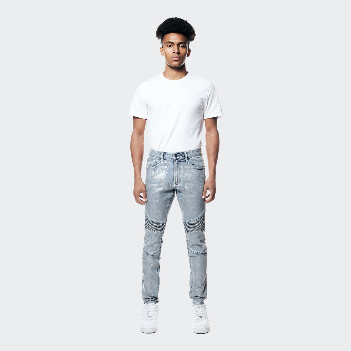 Men's Smoke Rise Moto Jeans Iridescent Blue