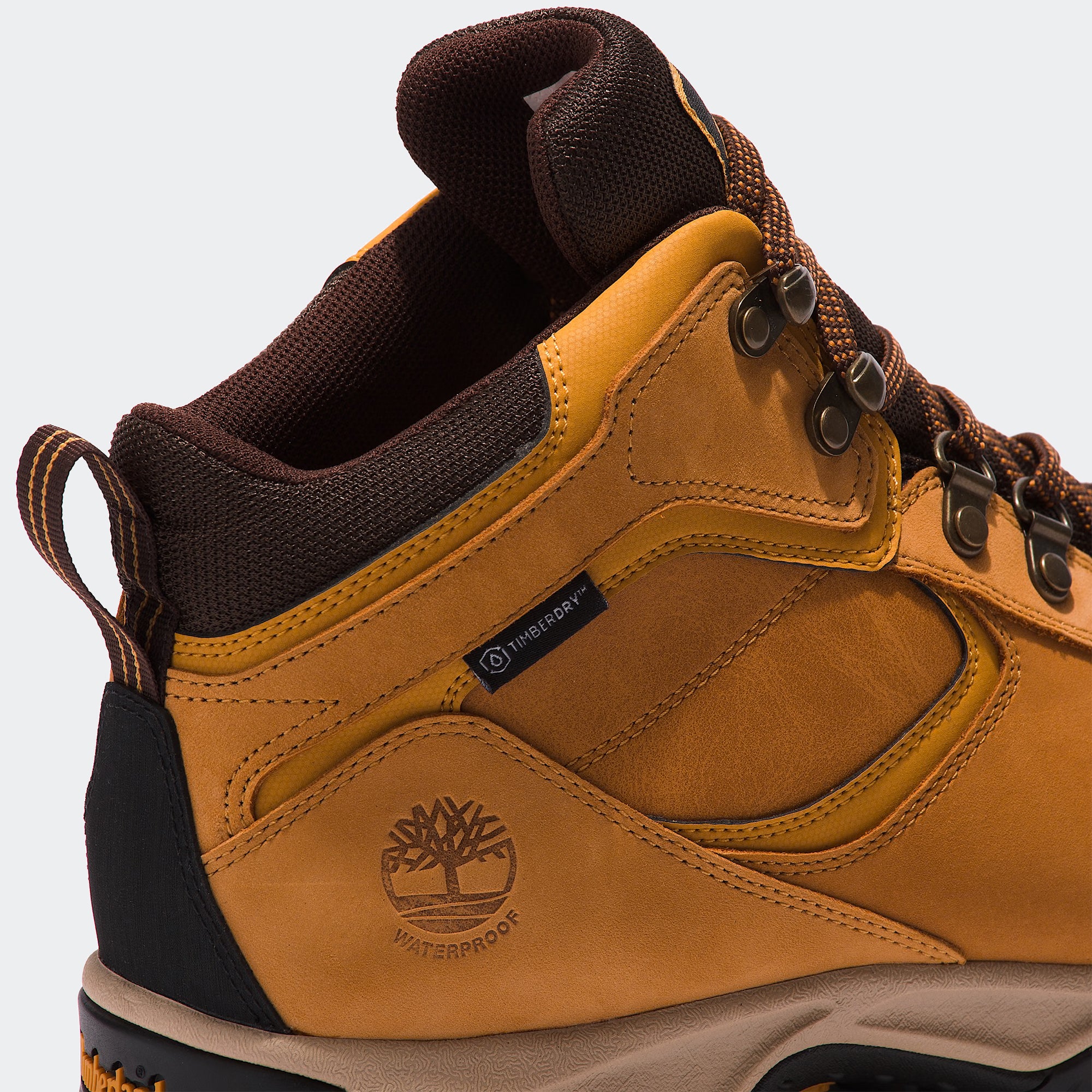 Men's Timberland Mt. Maddsen Waterproof Hiking Boots Wheat Nubuck