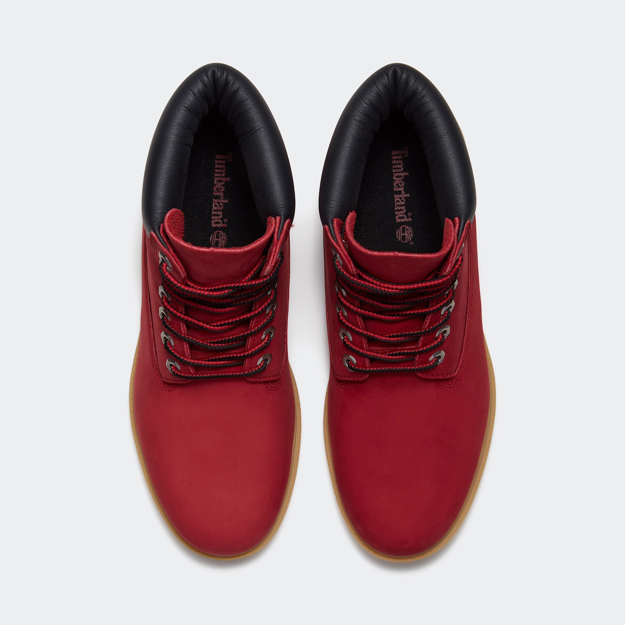 Men's Timberland Premium 6-Inch Waterproof Boots Dark Red Nubuck