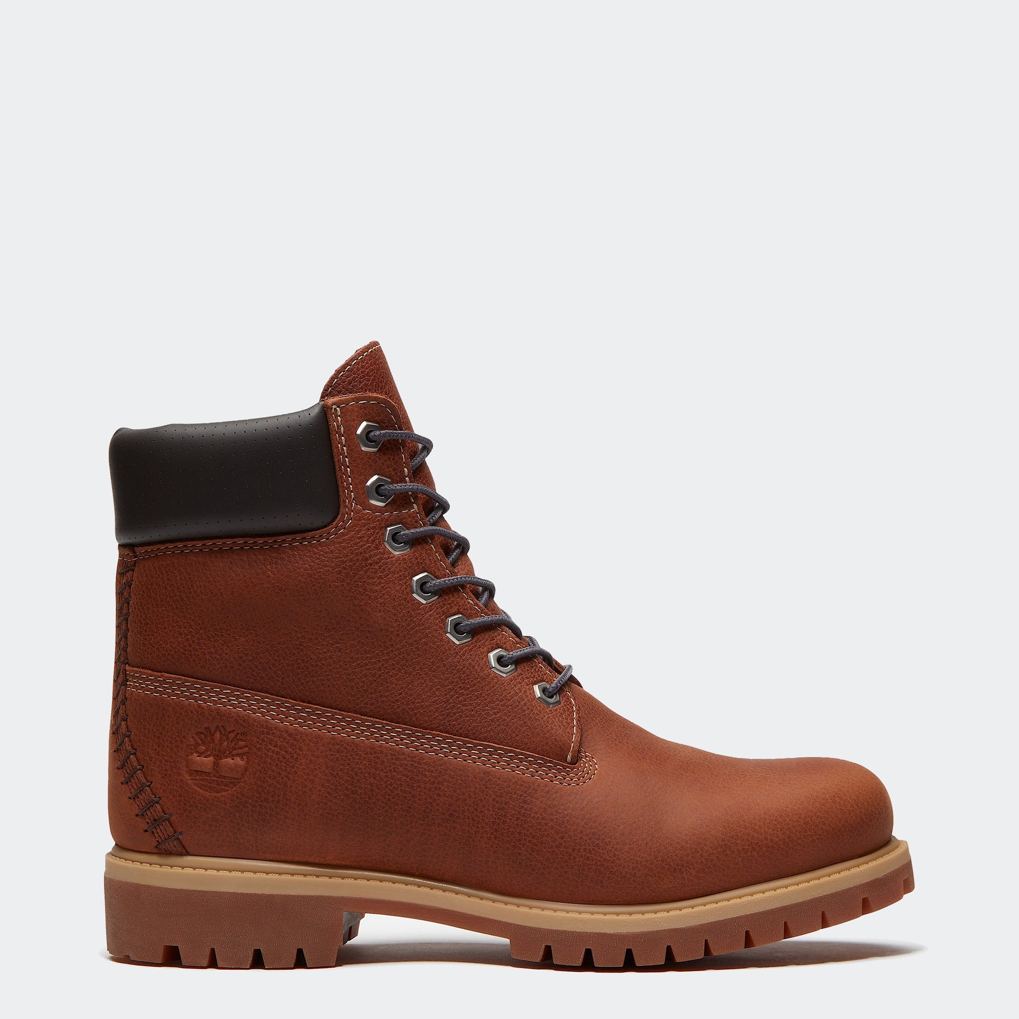 Men's Timberland Road Trip Premium 6-Inch Waterproof Boots Rust Full-Grain