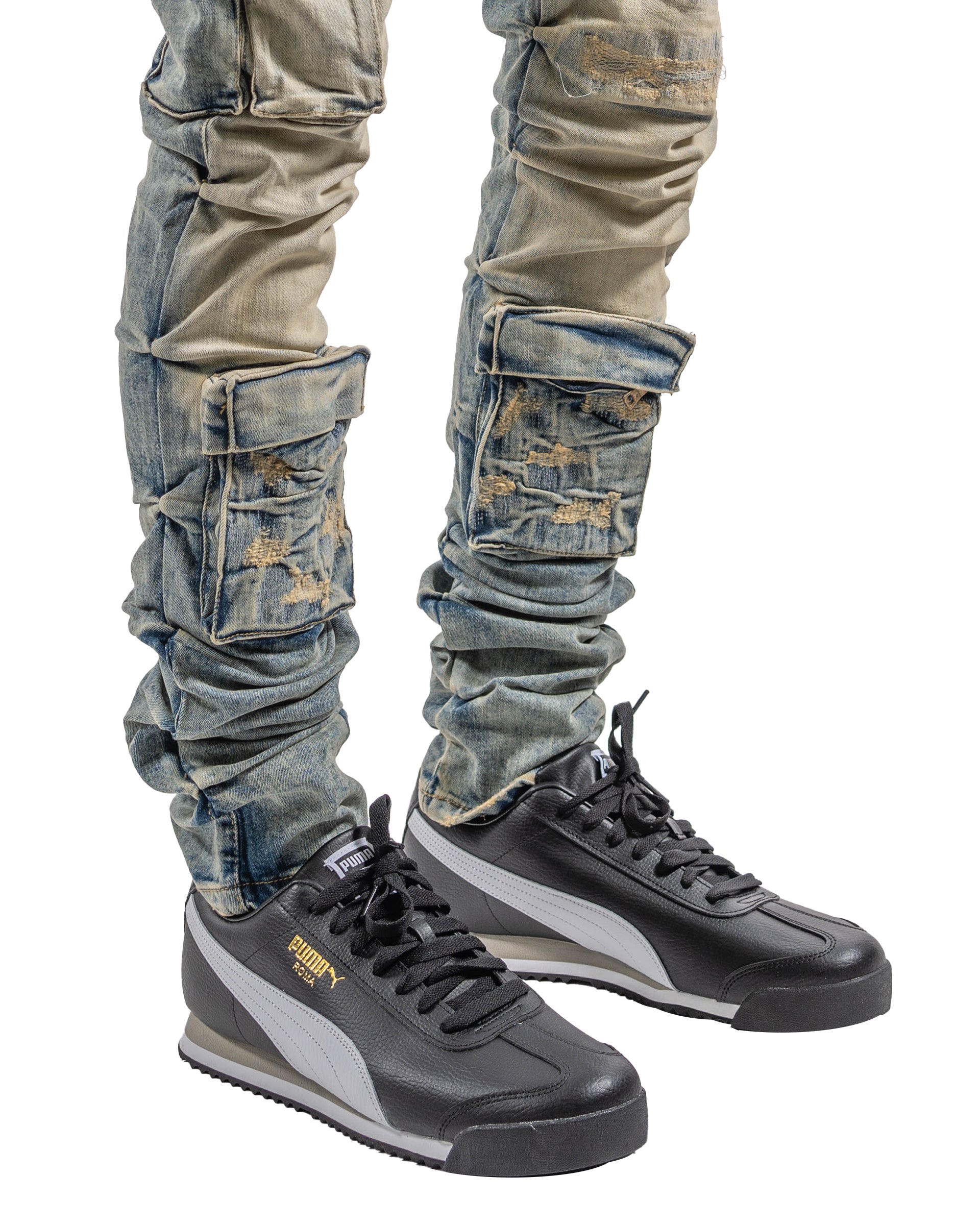 Men's TWO MILL TWENTY Cargo Skinny Stacked Jeans