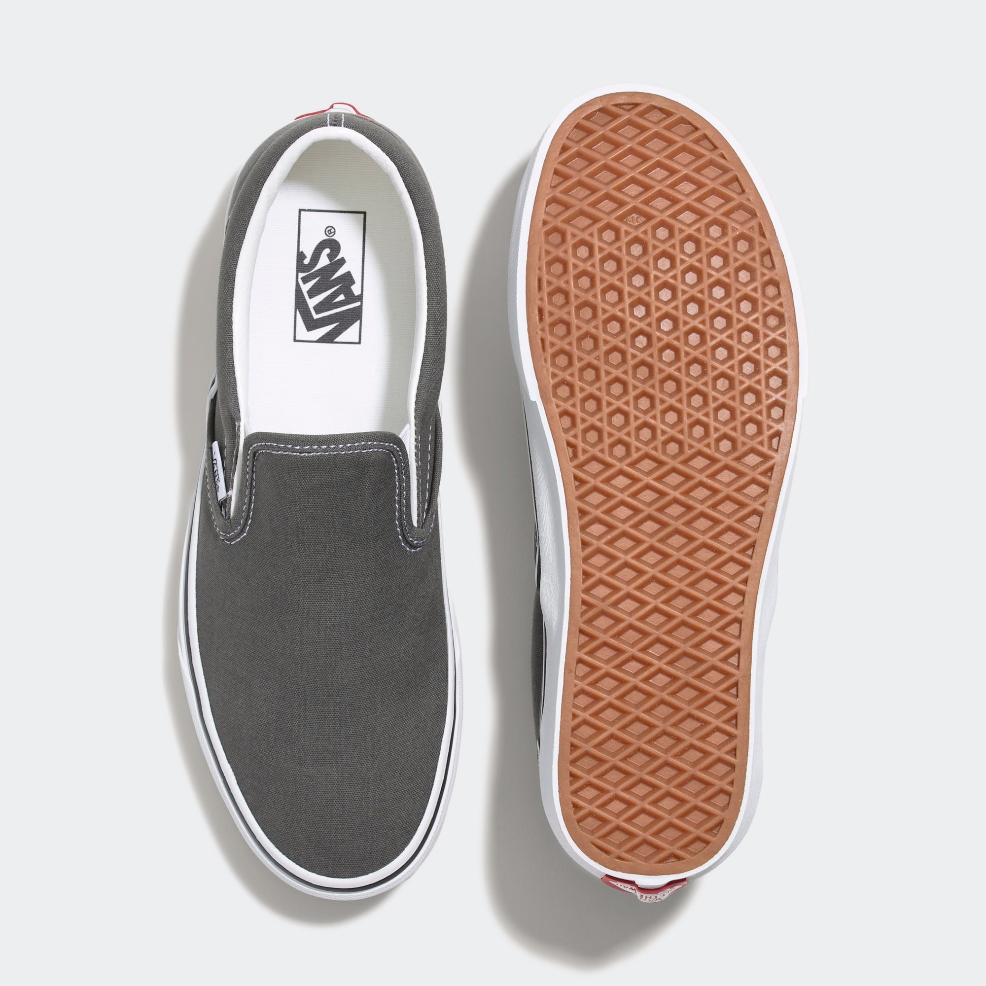 Men's Vans Classic Slip-On Shoes Charcoal Grey
