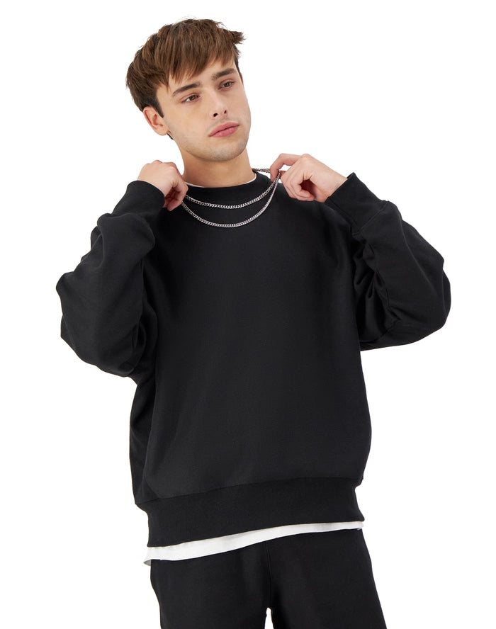 Men's Champion Reverse Weave Stadium Crewneck Sweatshirt Black