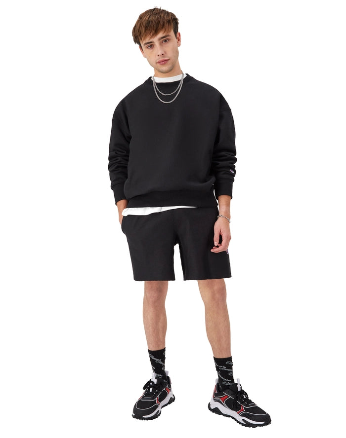 Men's Champion Reverse Weave Stadium Crewneck Sweatshirt Black