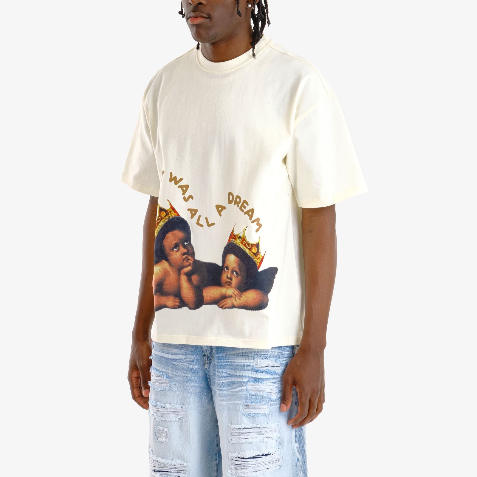 Men's Copper Rivet It Was All A Dream T-Shirt Cream