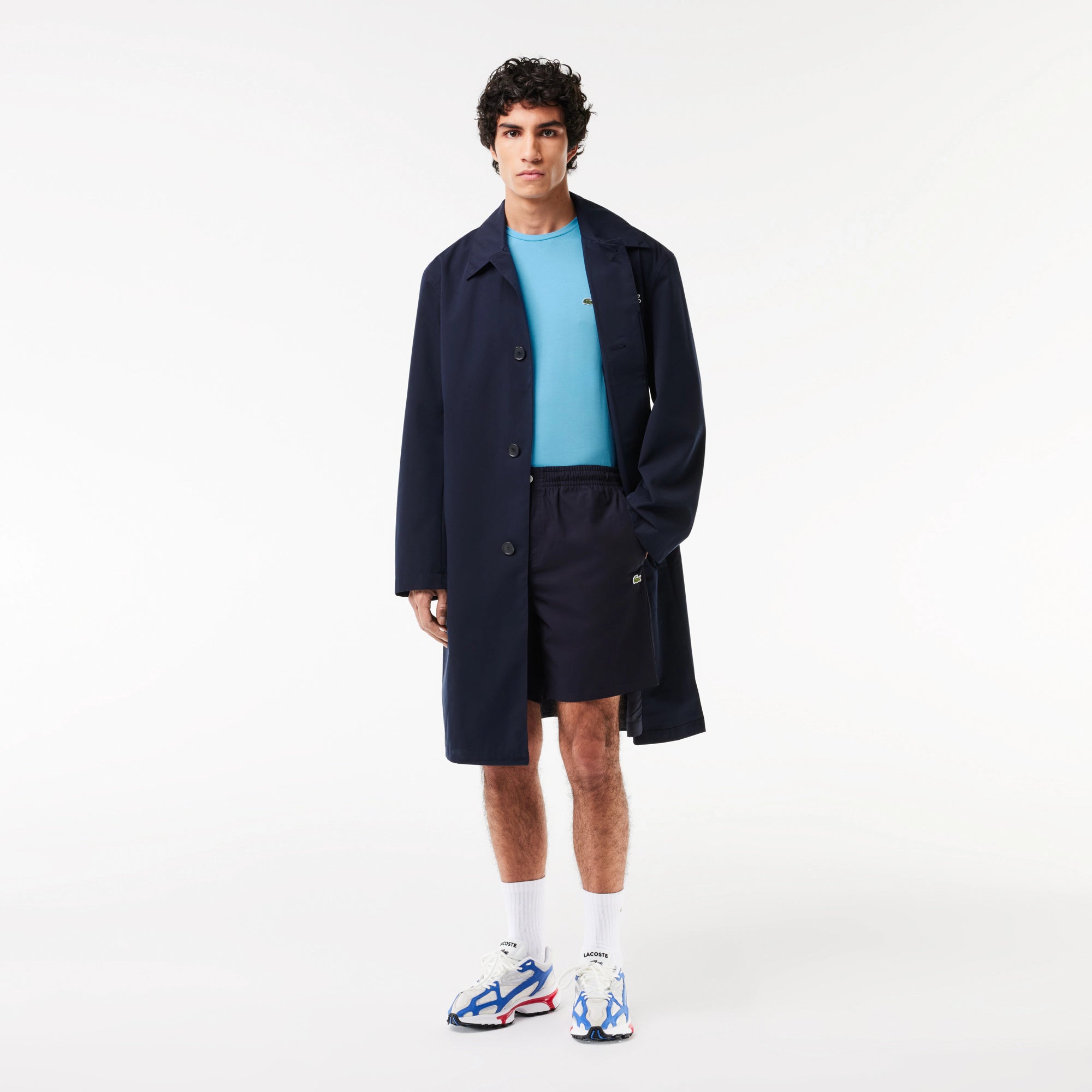 Men's Lacoste Crew Neck Pima Cotton Jersey T-Shirt Bonnie Blue