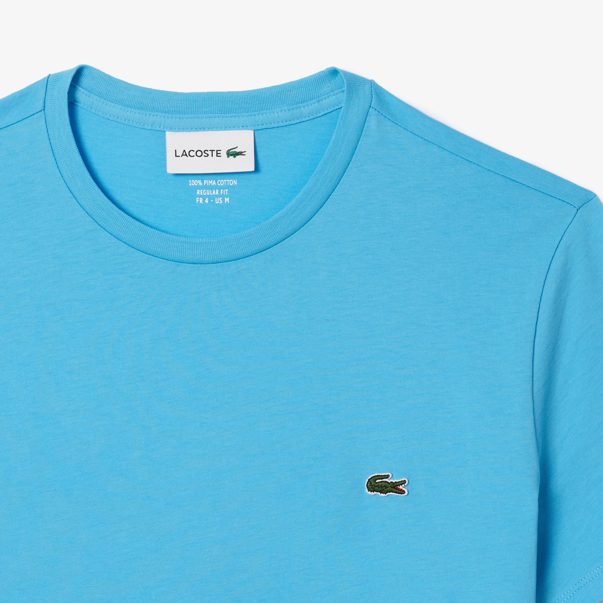 Men's Lacoste Crew Neck Pima Cotton Jersey T-Shirt Bonnie Blue
