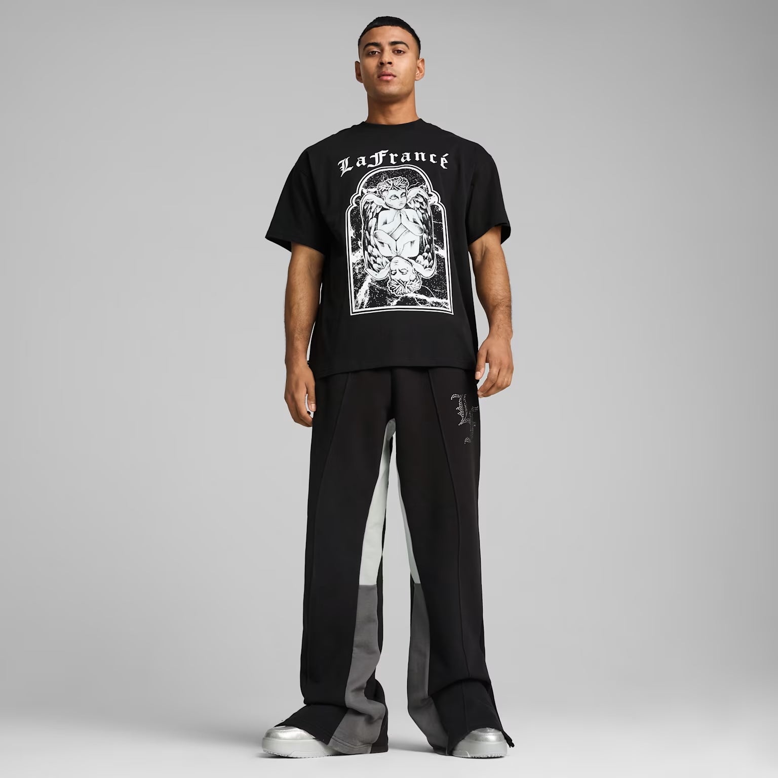 Men's PUMA Hoops x LaFrancé Written in Chrome Tee Black