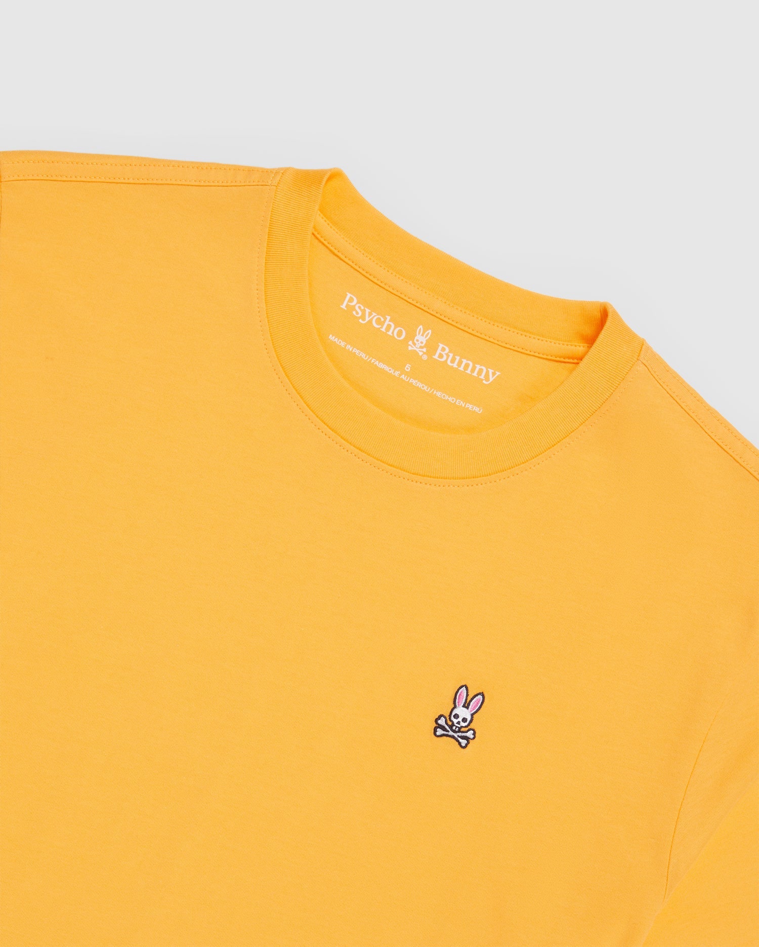 Men's Psycho Bunny Classic Crew Neck Tee Orange Soda