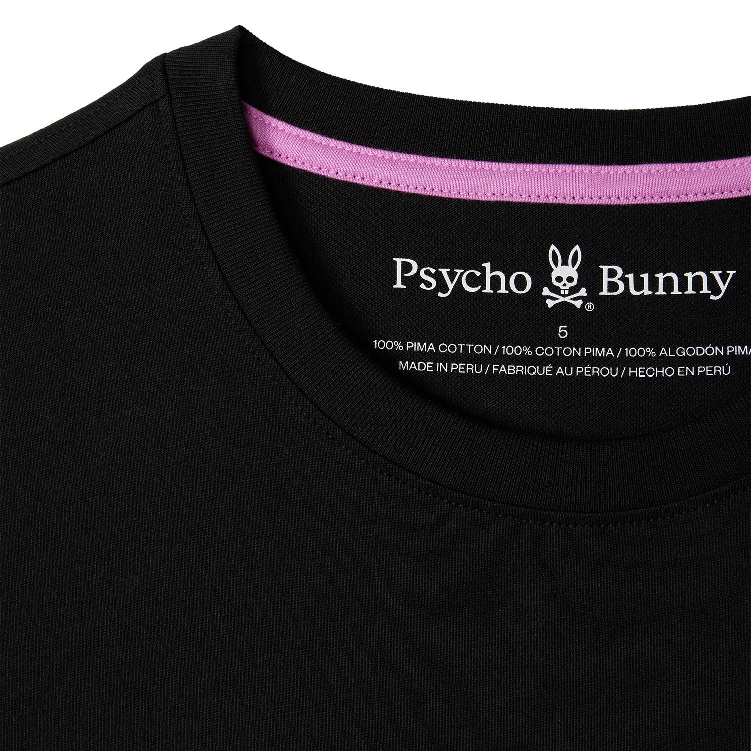 Men's Psycho Bunny Tyler Graphic Tee Black