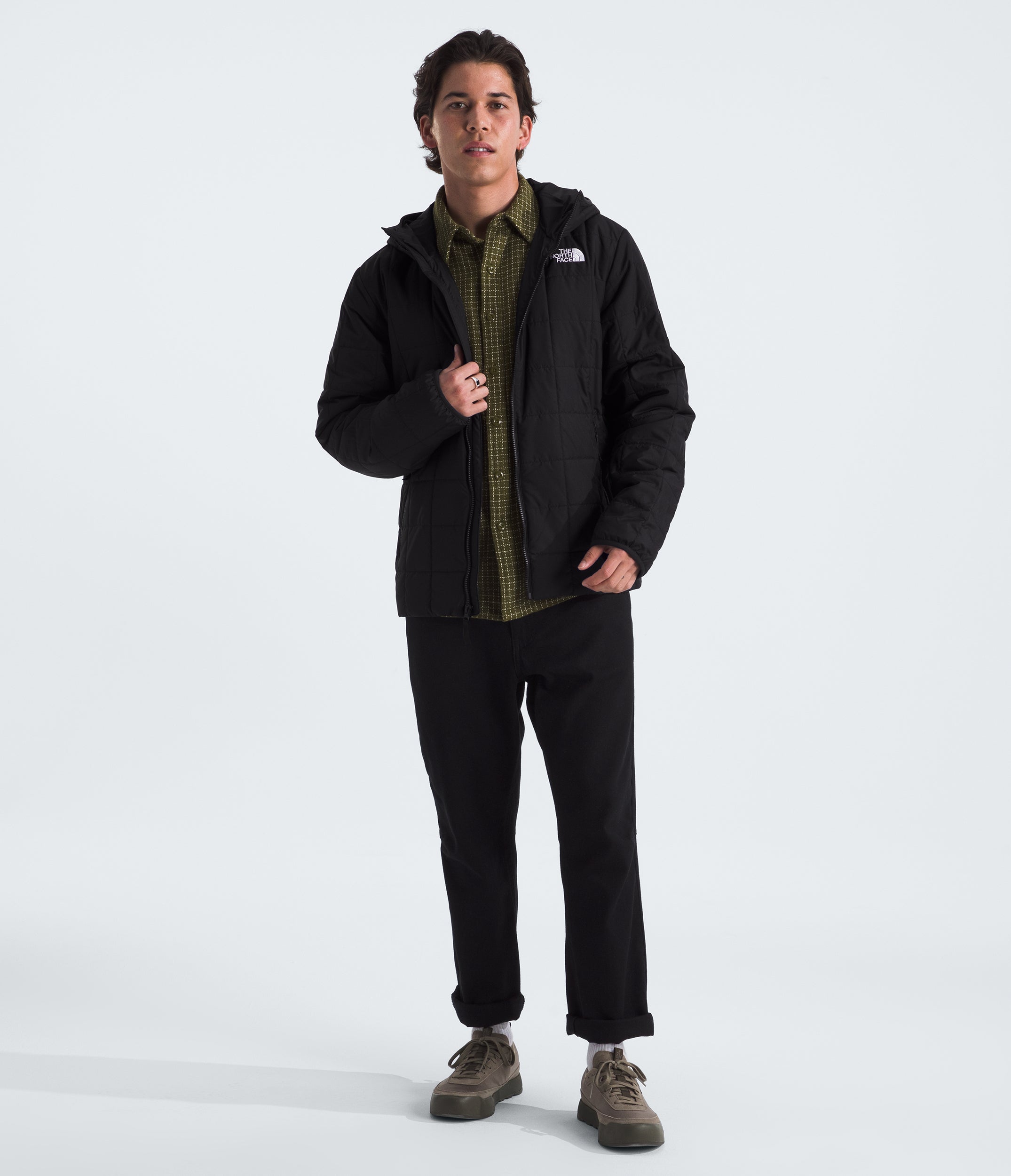 Men's The North Face Junction Insulated Hoodie Jacket Black