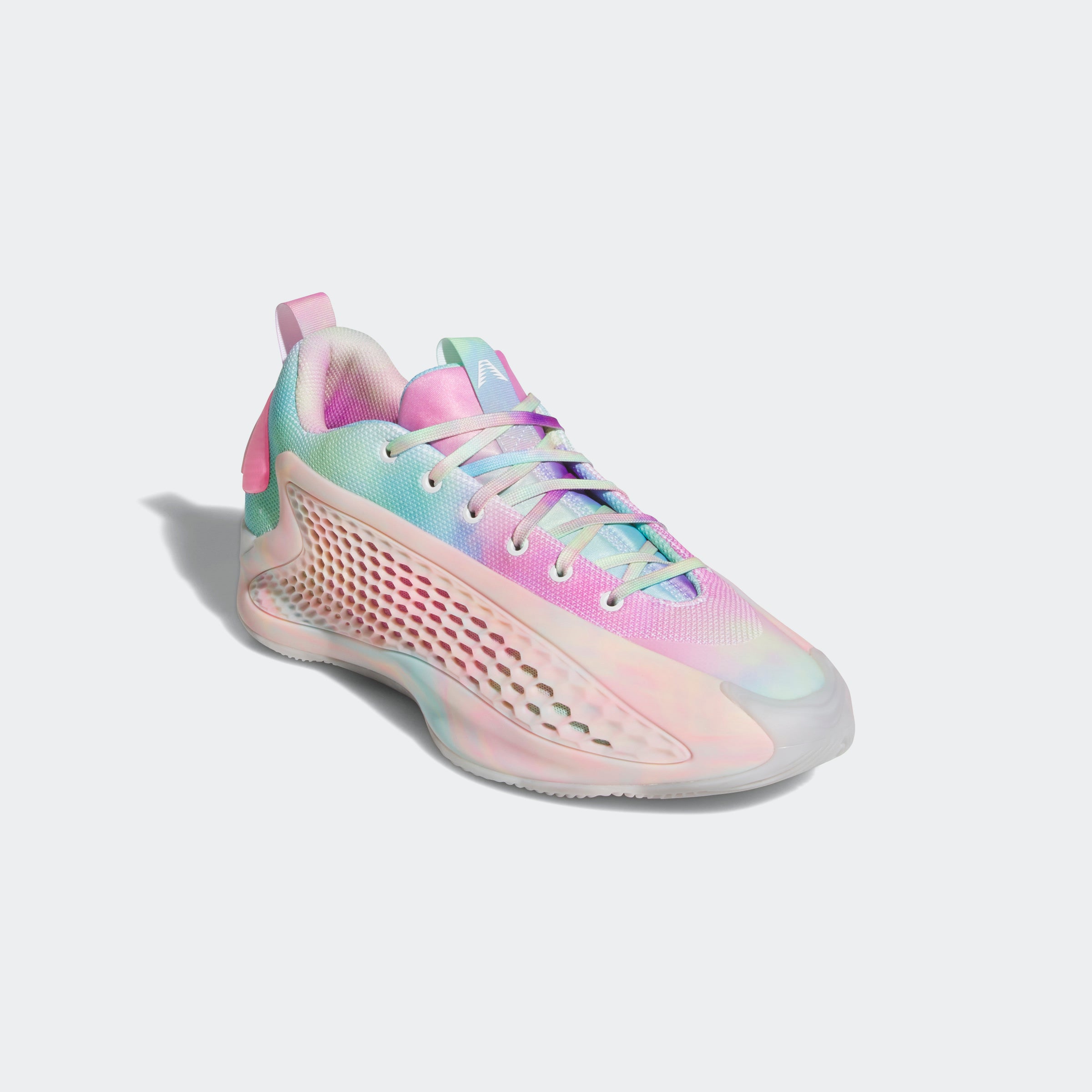 Men's adidas Basketball Anthony Edwards 1 Low Shoes Cloud White / Acid Orange / Bliss Pink