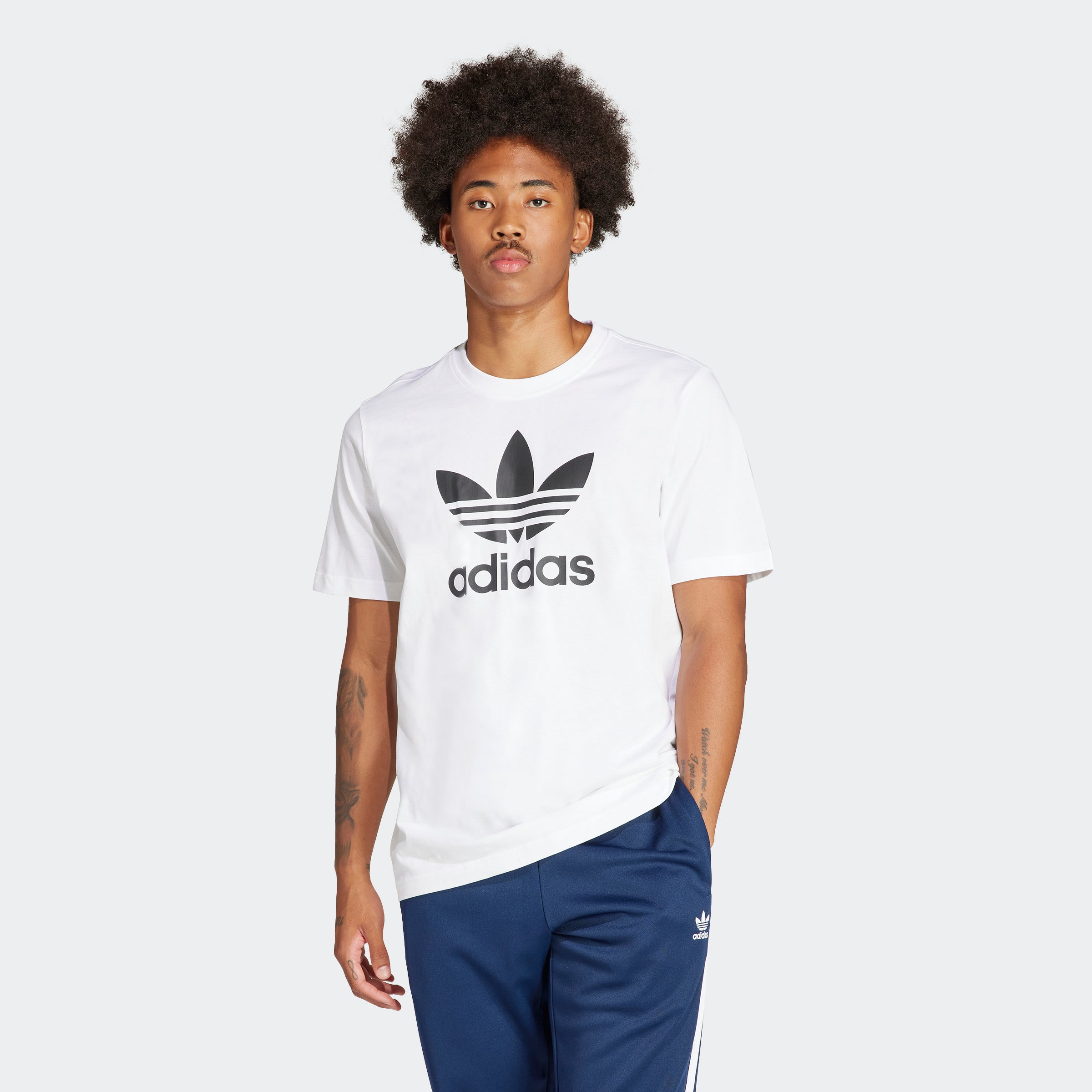 Men’s adidas Originals Adicolor Trefoil Tee White